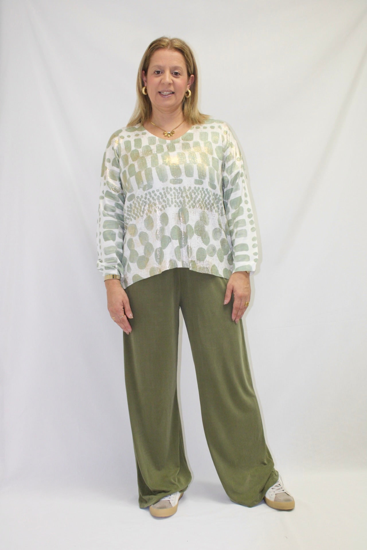 Camisola Estampada com Brilho