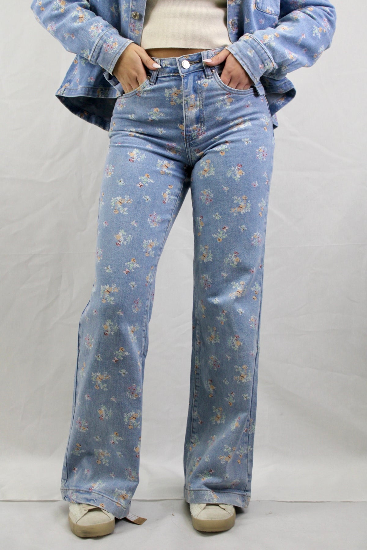 Calças Wide Leg Estampadas
