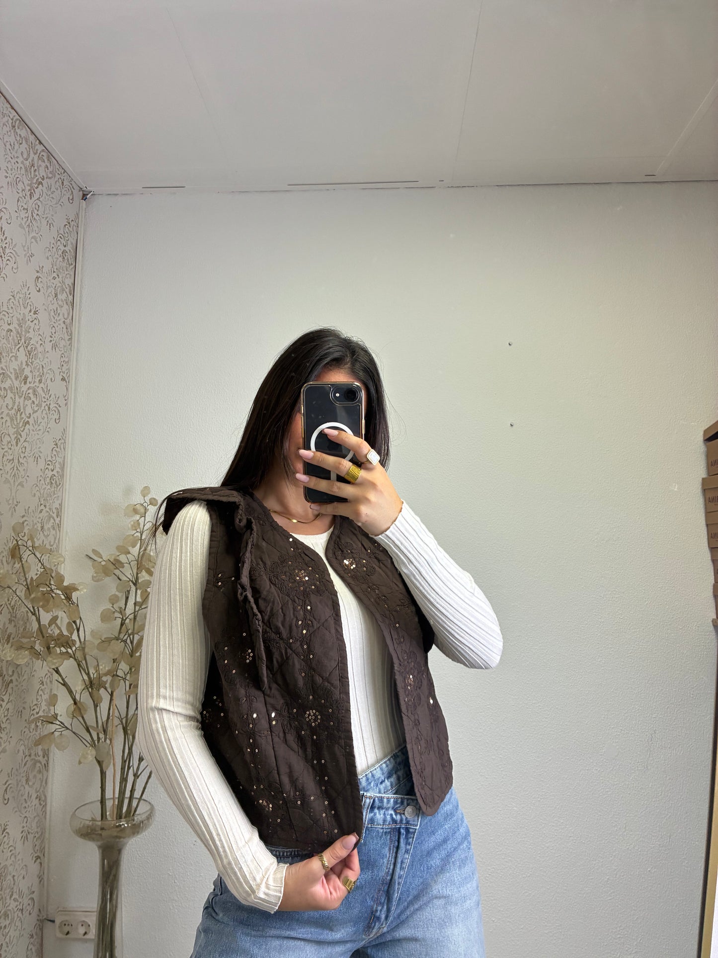 Colete Com Lantejoulas