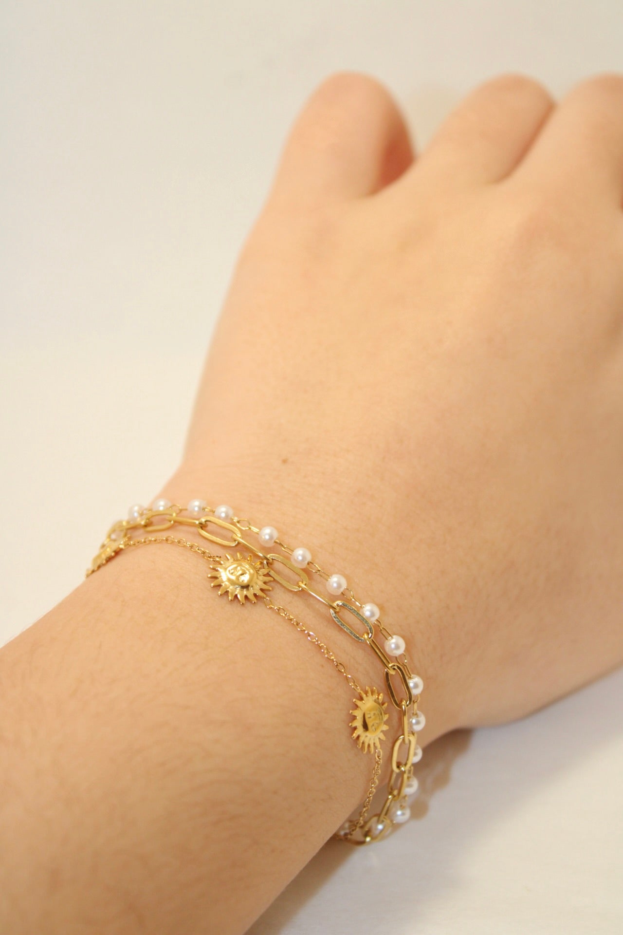 Pulseira em Aço Inoxidável Efeito 3 Pulseiras
