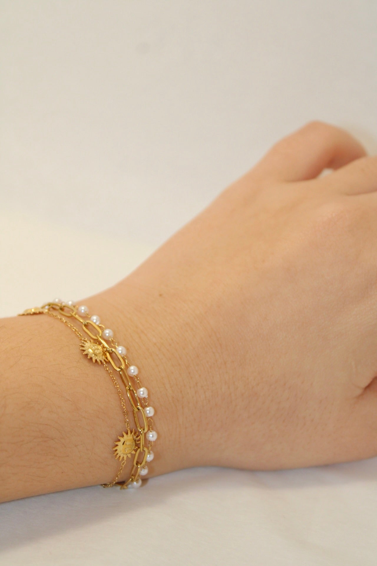 Pulseira em Aço Inoxidável Efeito 3 Pulseiras