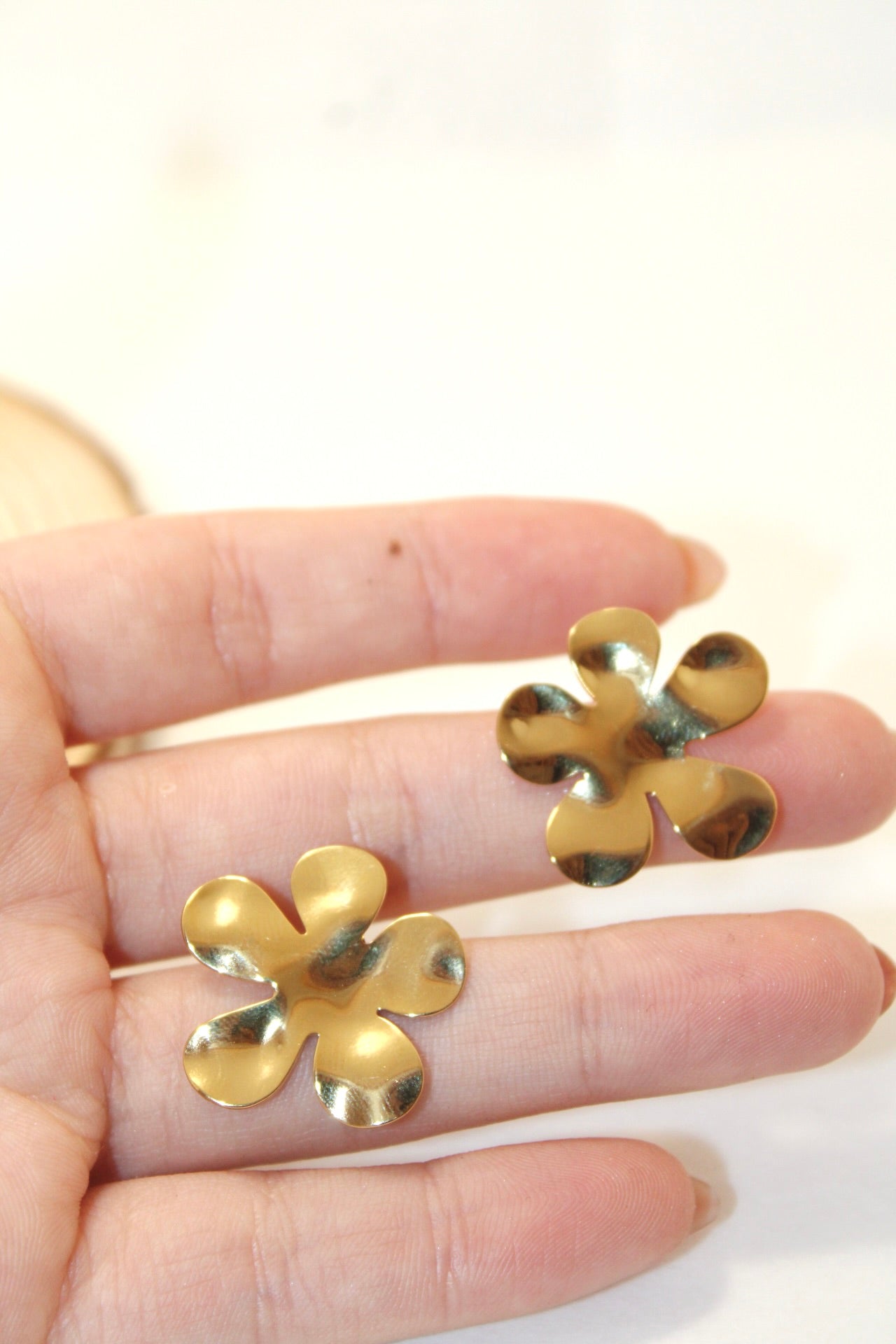 Brincos Aço Inoxidável flor