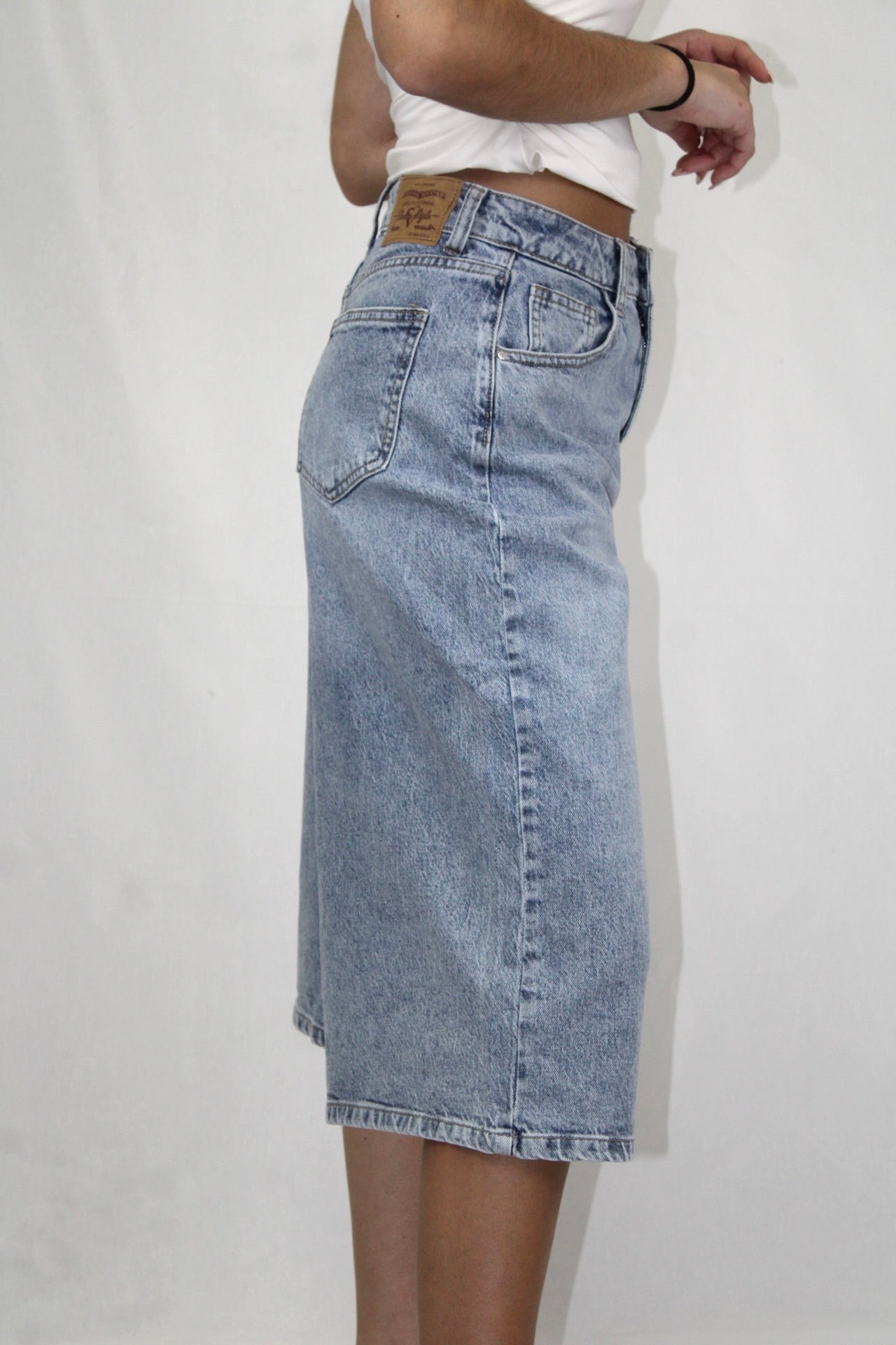 Calções Bermuda Denim