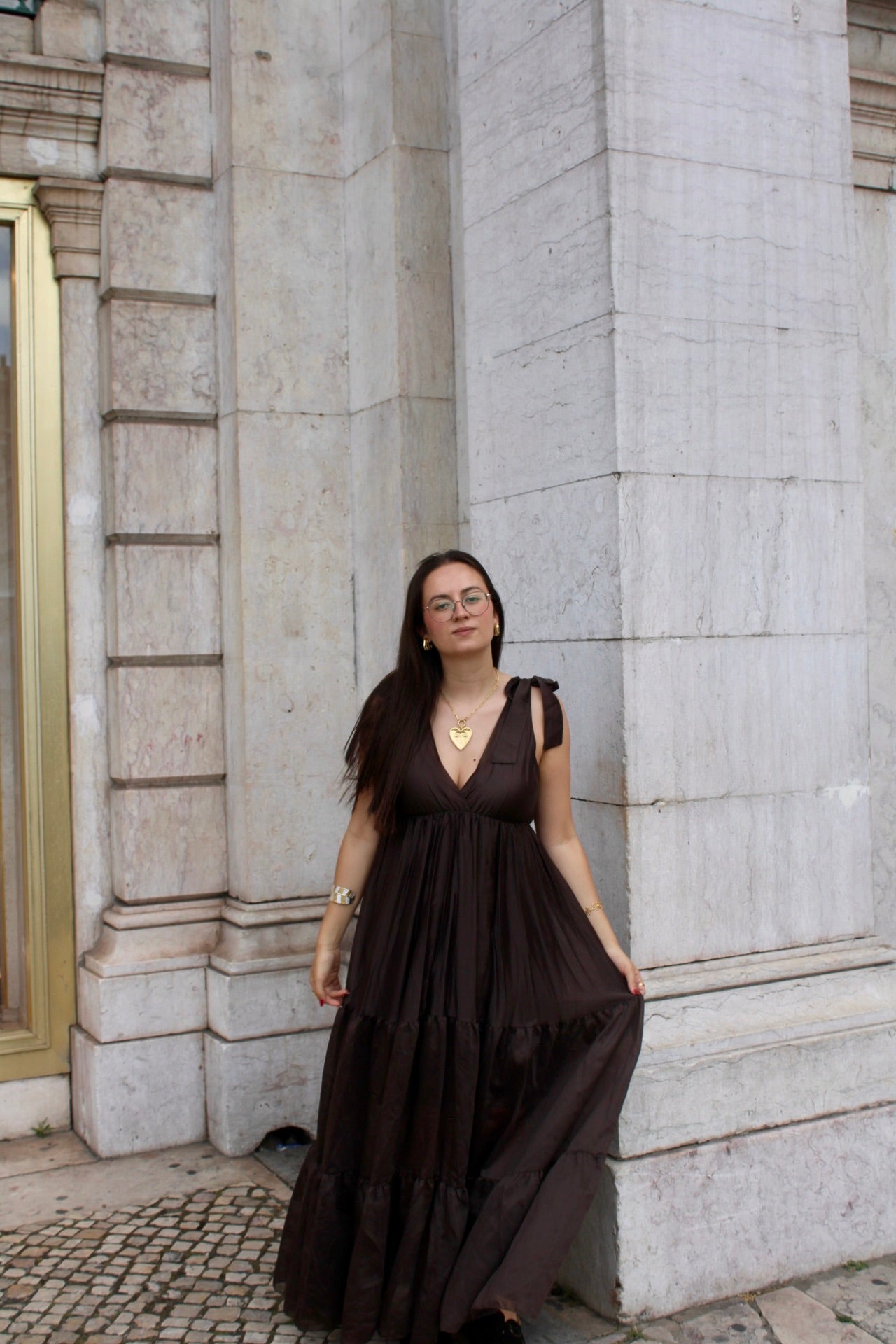 Vestido em Chiffon