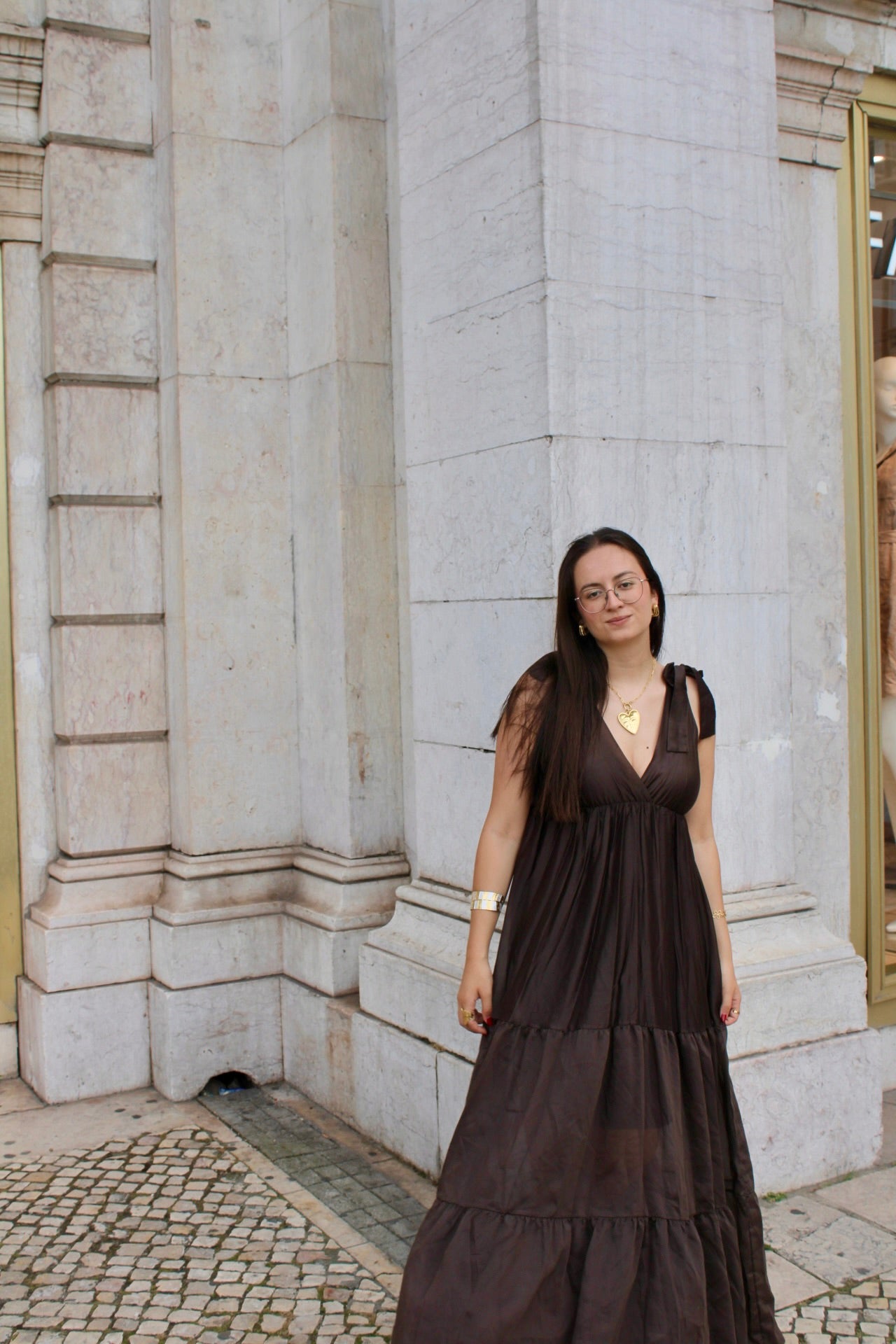 Vestido em Chiffon
