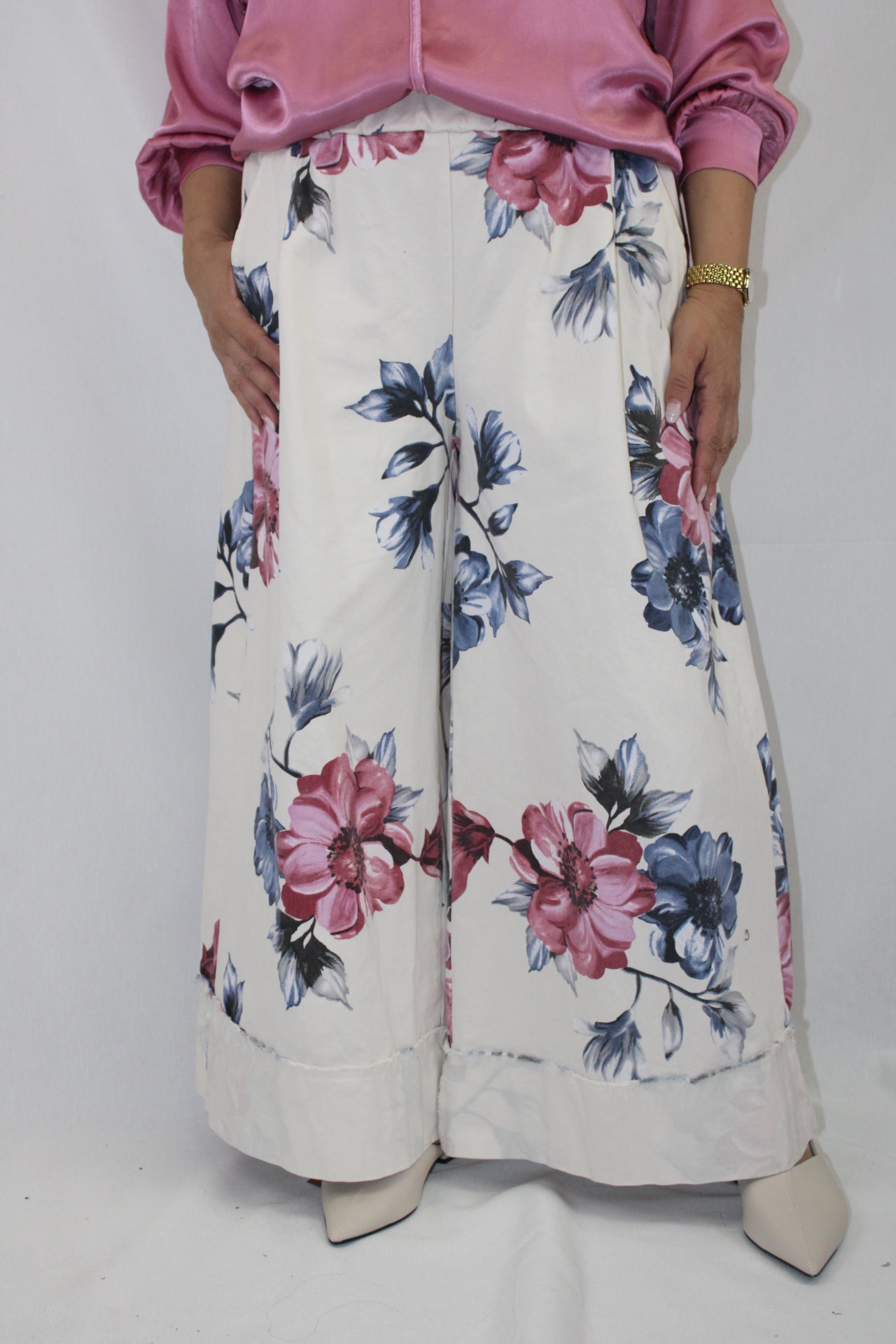 Pantalonas de Sarja Estampada