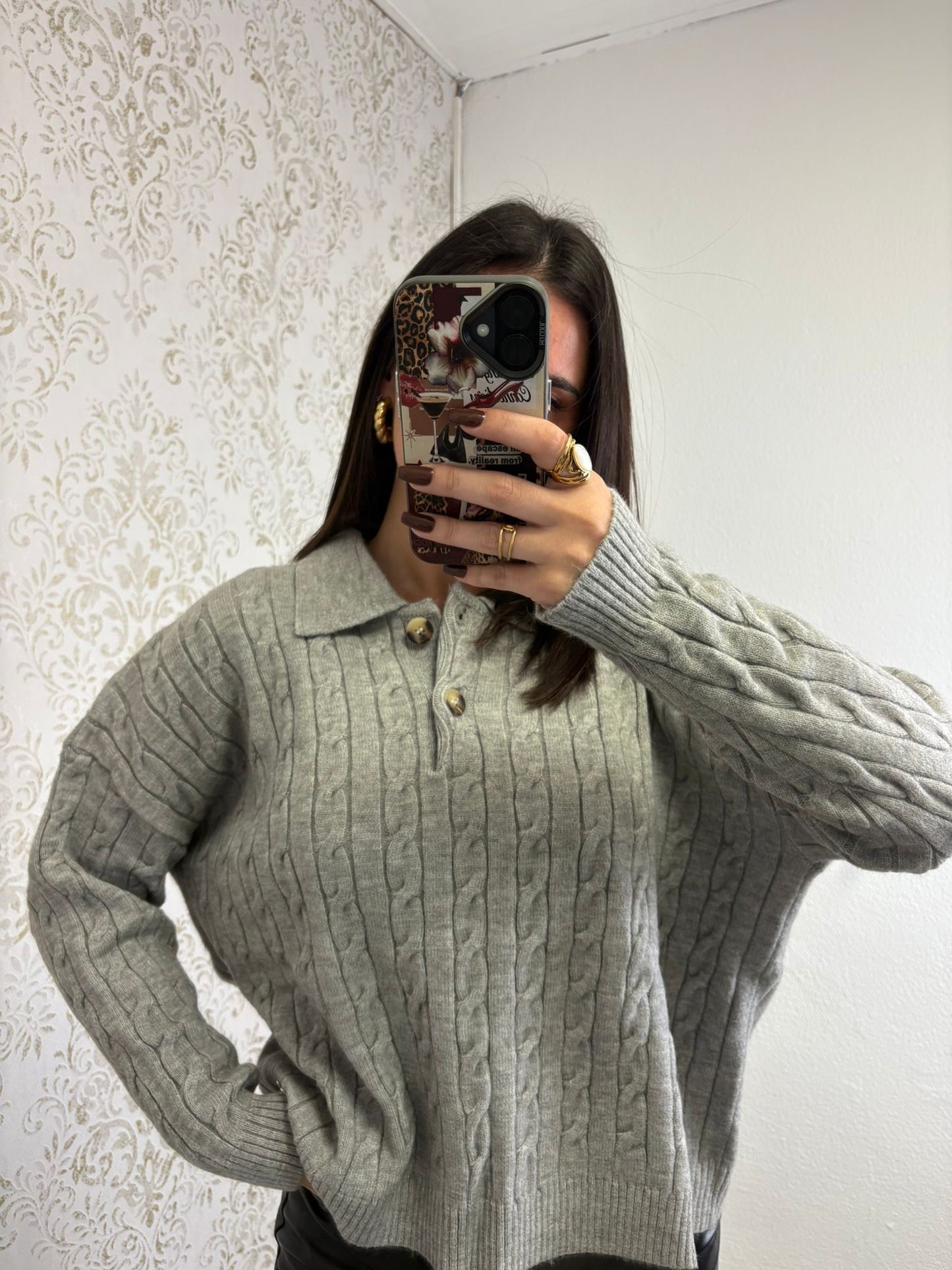 Polo Malha Entrelaçada