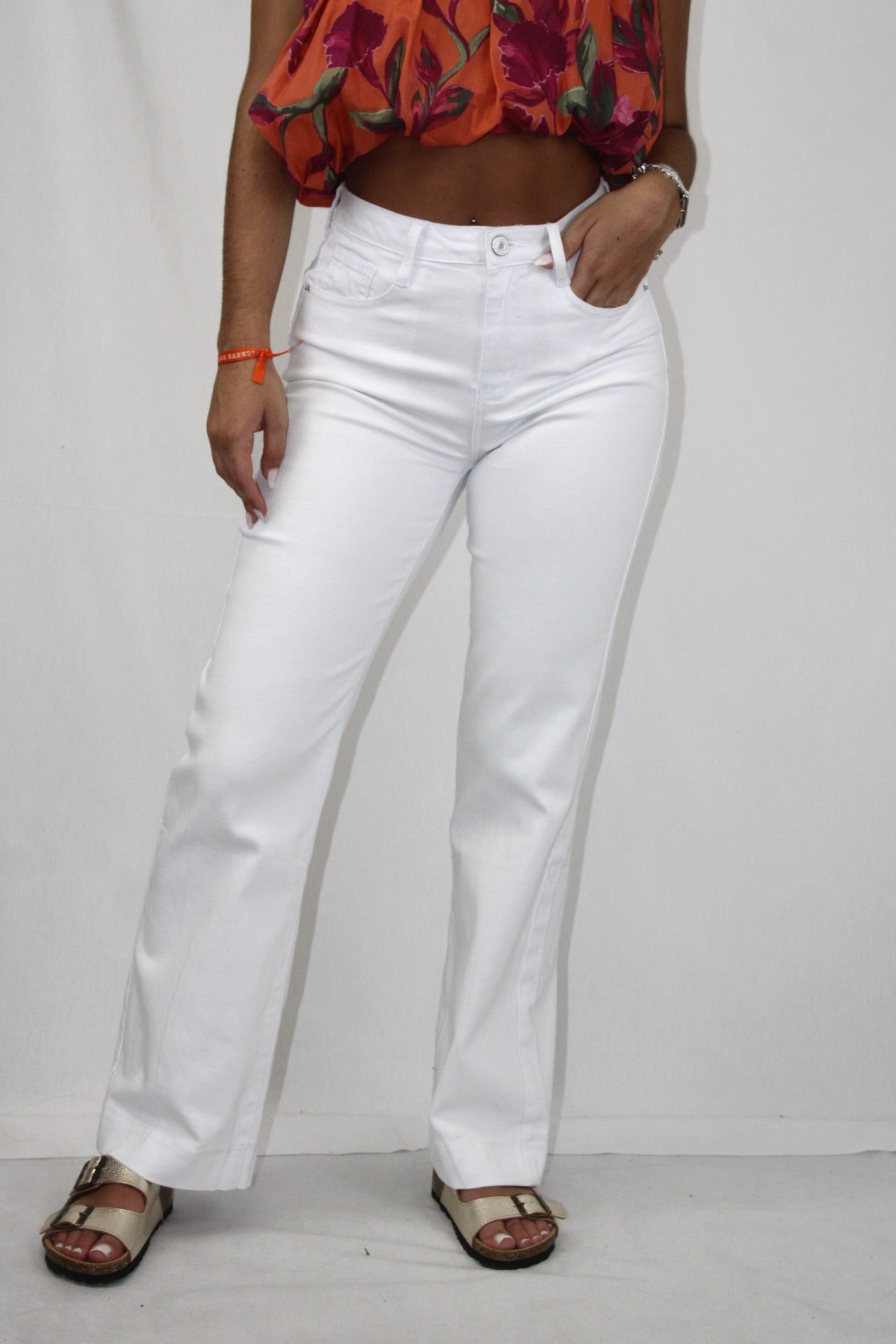 Calças Wide Leg Brancas