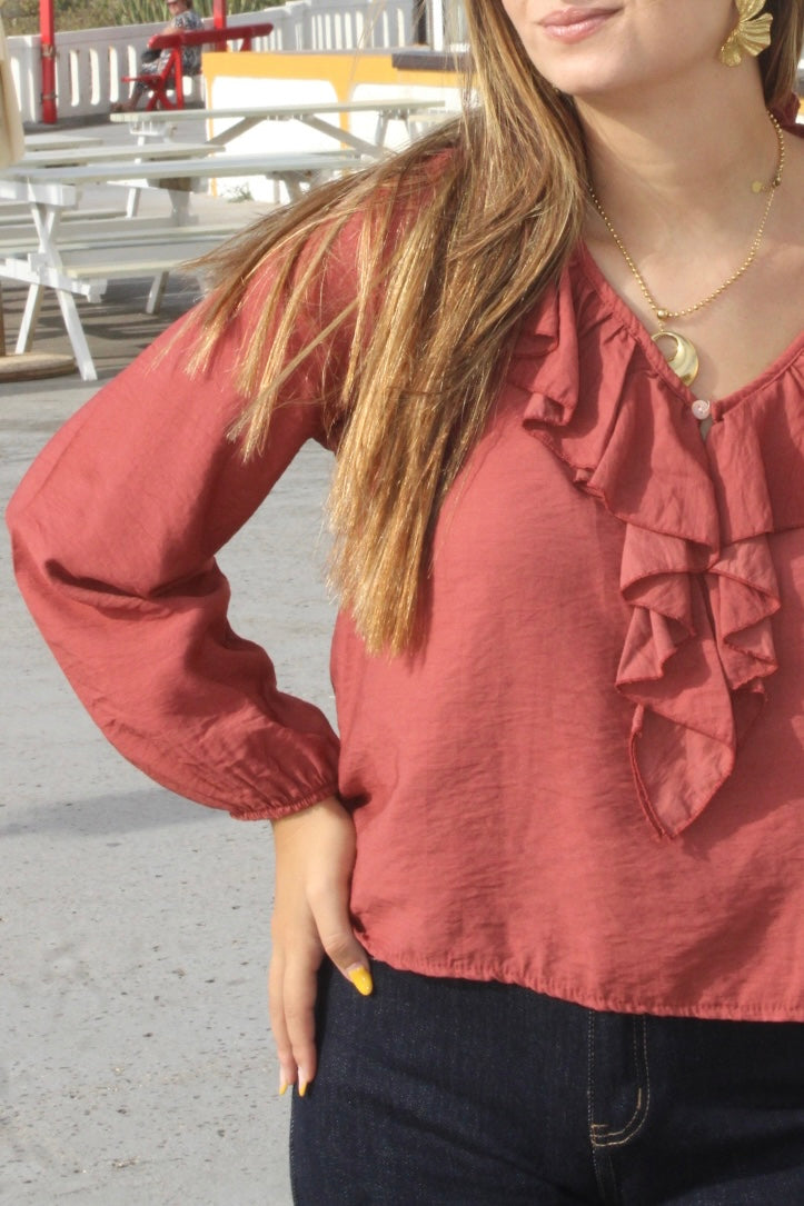 Blusa com Folho