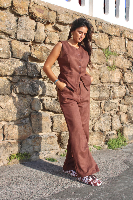 Conjunto em Pele Pêssego