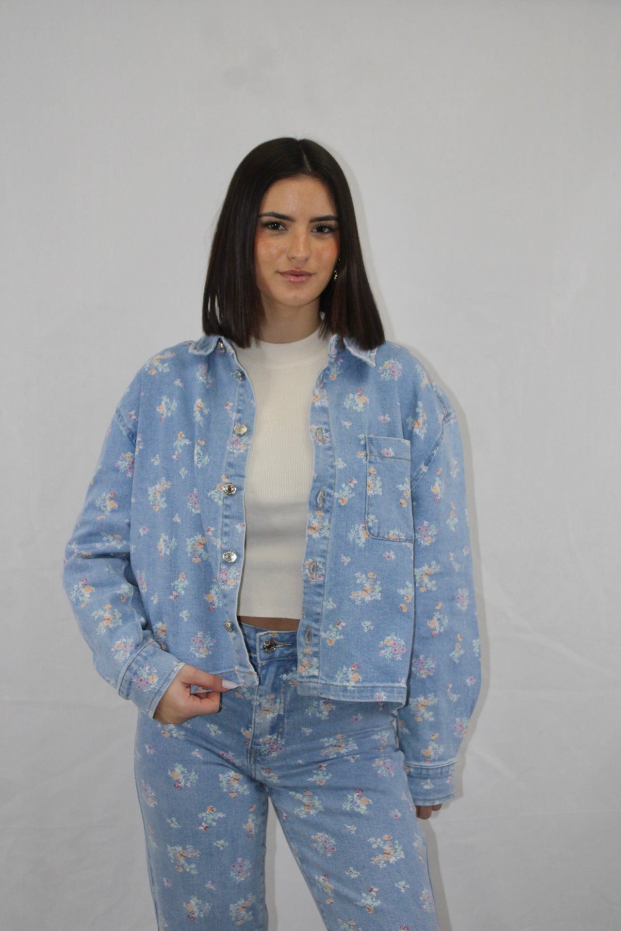 Blusão de Ganga Estampado