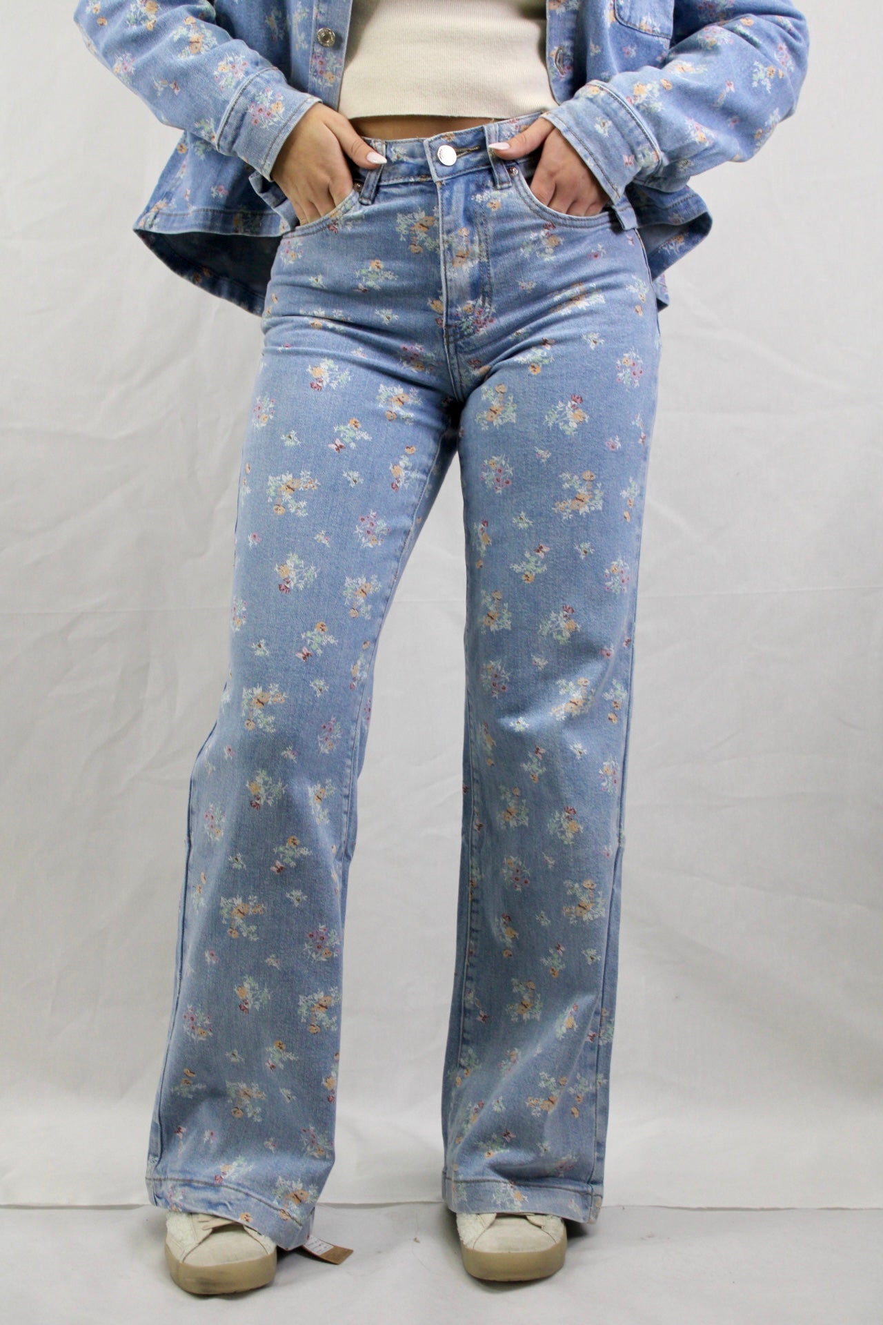 Calças Wide Leg Estampadas