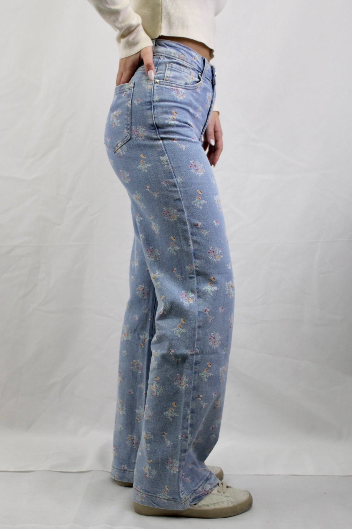 Calças Wide Leg Estampadas