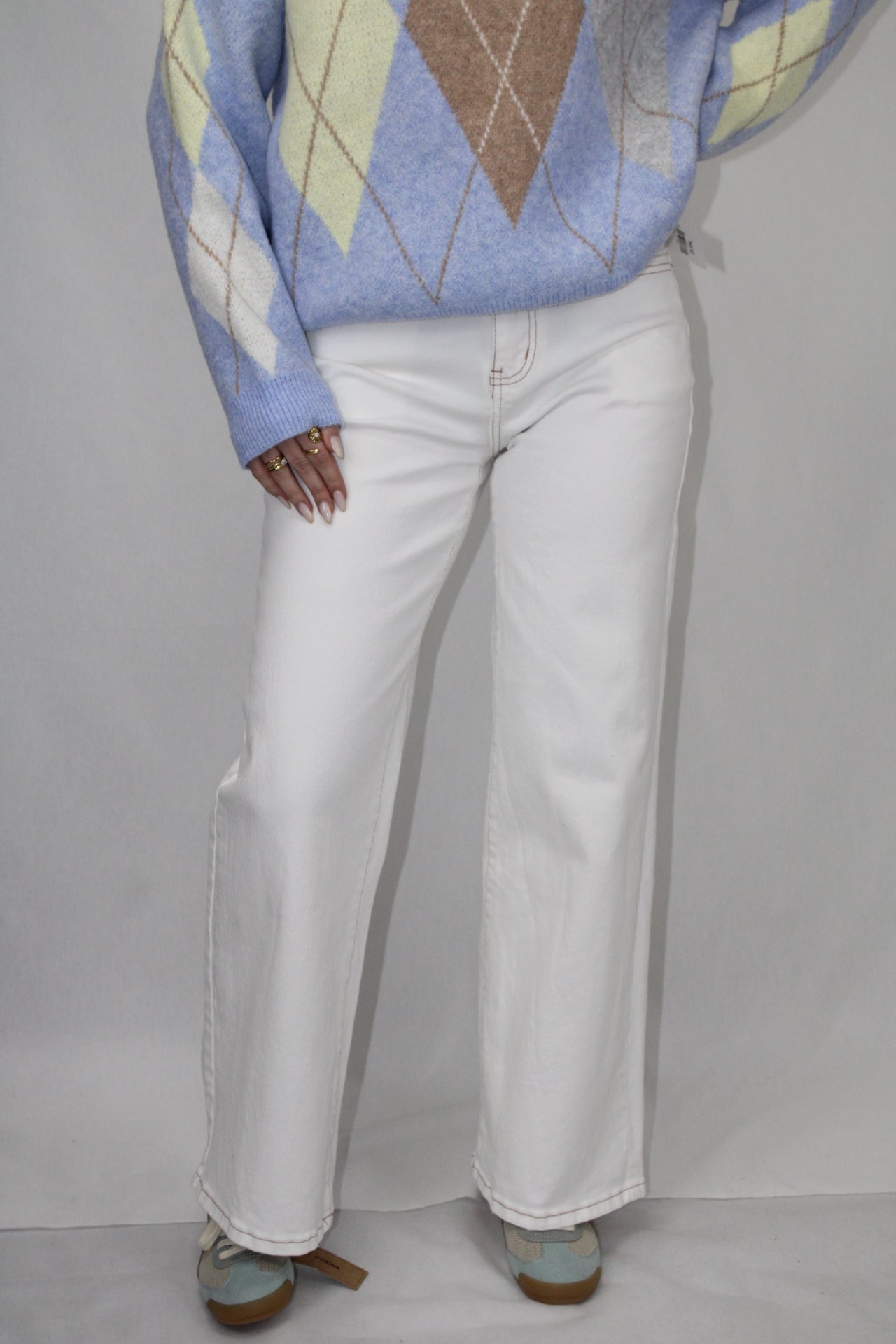 Calça de Ganga Wide Leg