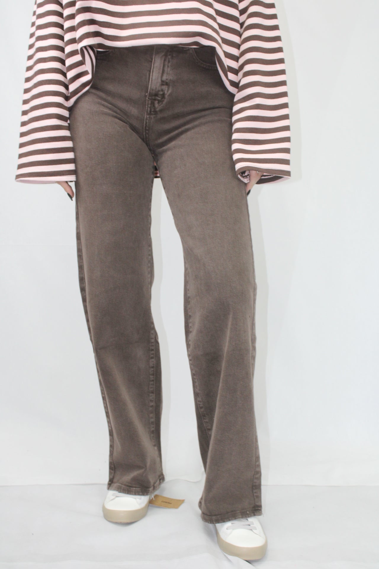 Calças WideLeg em Castanho