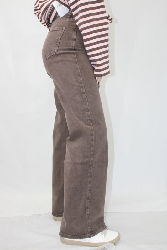 Calças WideLeg em Castanho