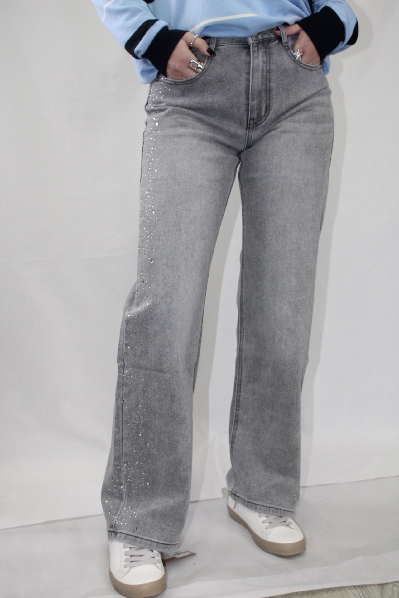 Jeans WideLeg com Brilhos