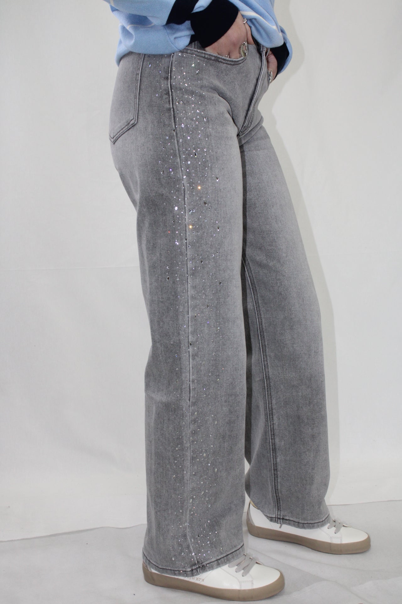 Jeans WideLeg com Brilhos