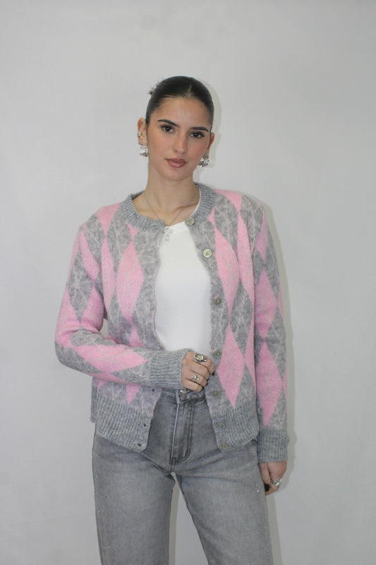 Cardigan Losangos