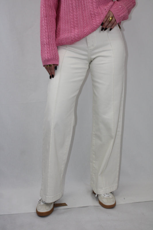 Calças WideLeg com Nervura