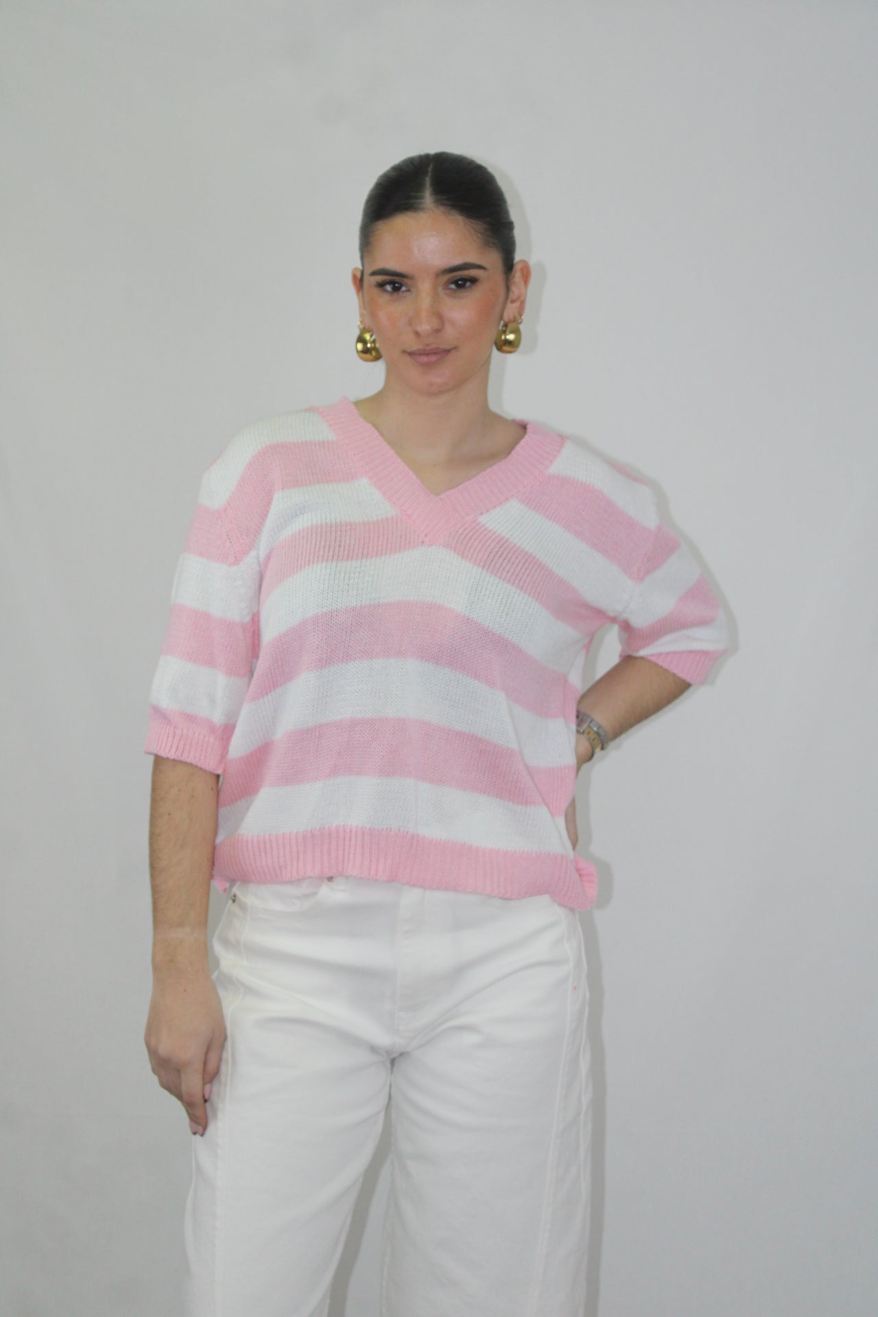 Camisola Decote em Bico