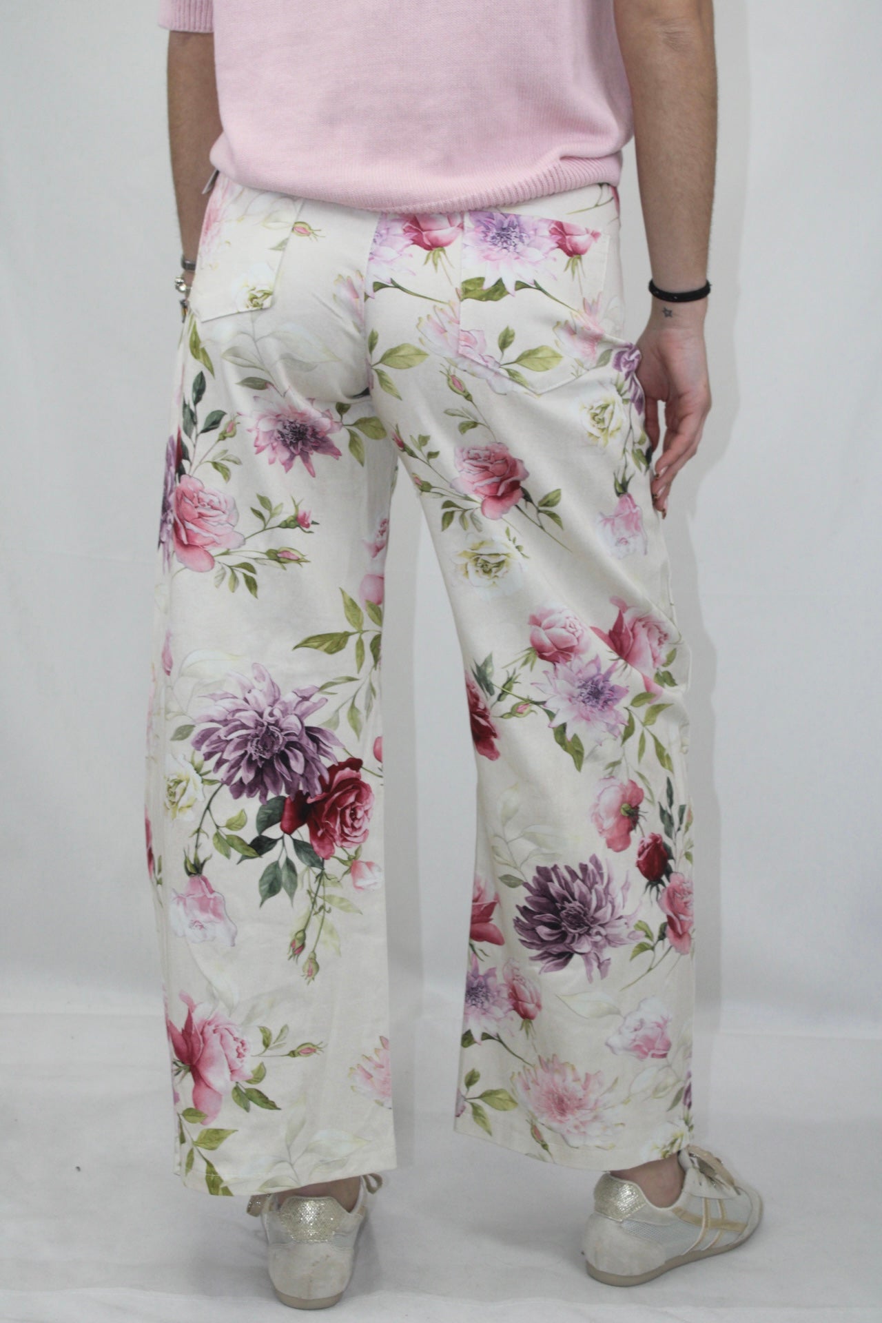 Calças Balloon Flores