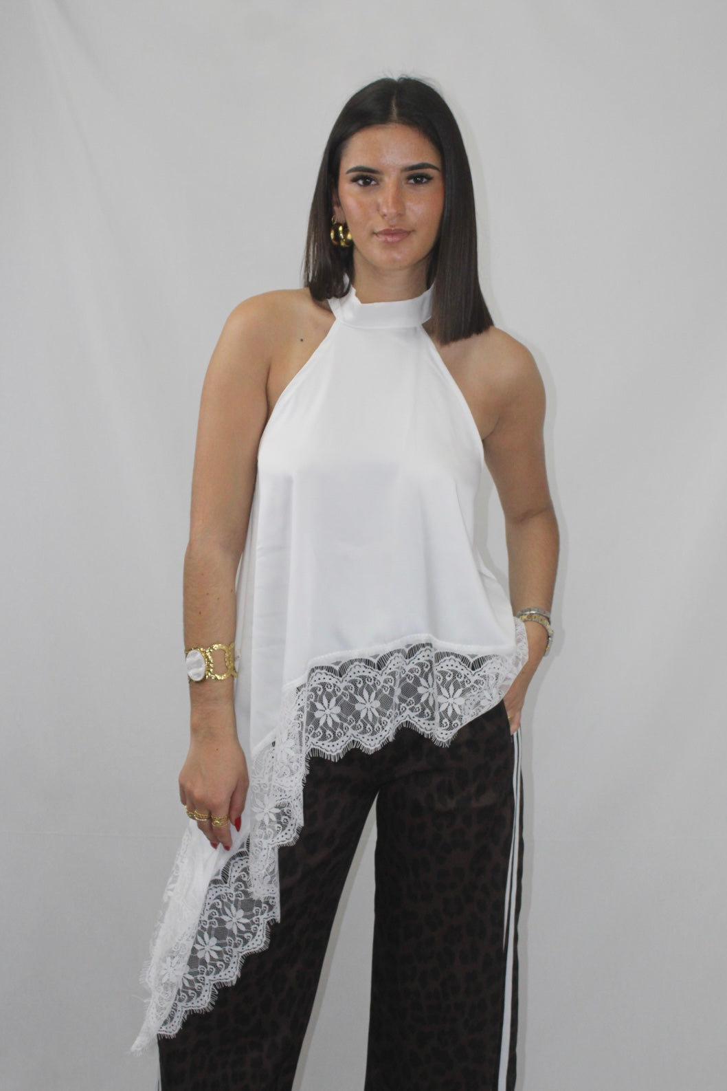 Top Halter Assimétrico