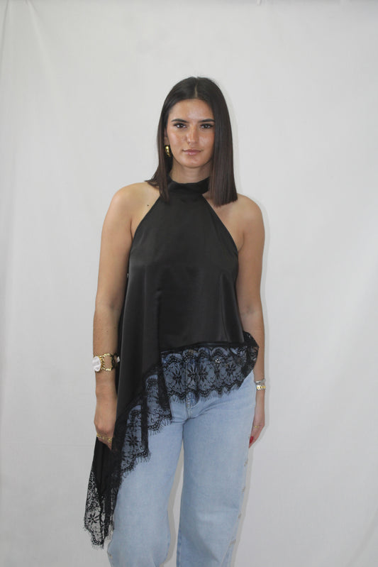 Top Halter Assimétrico