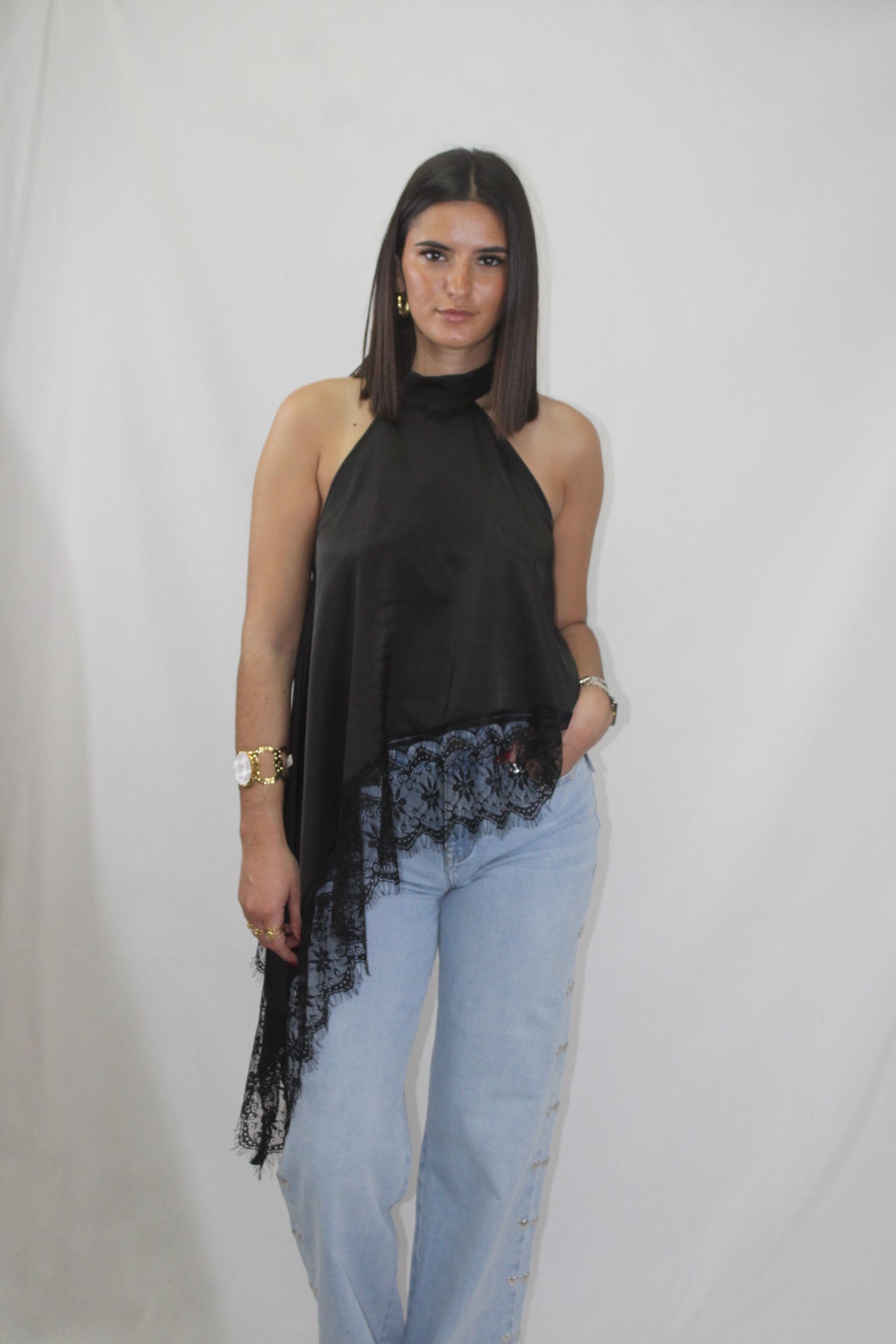 Top Halter Assimétrico