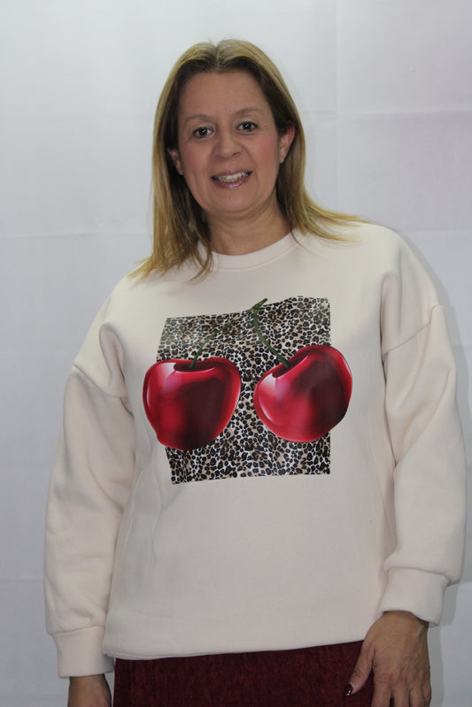 Sweat Cherries Com Animal Print