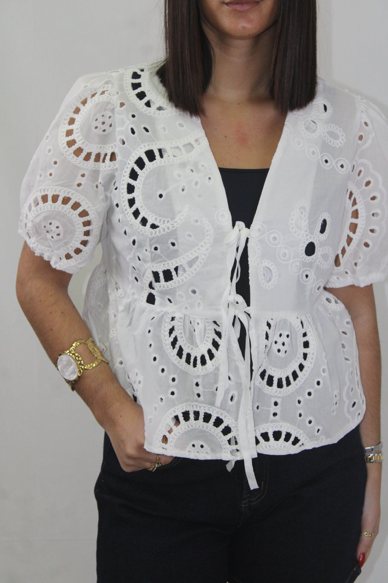Blusa Bordado Inglês