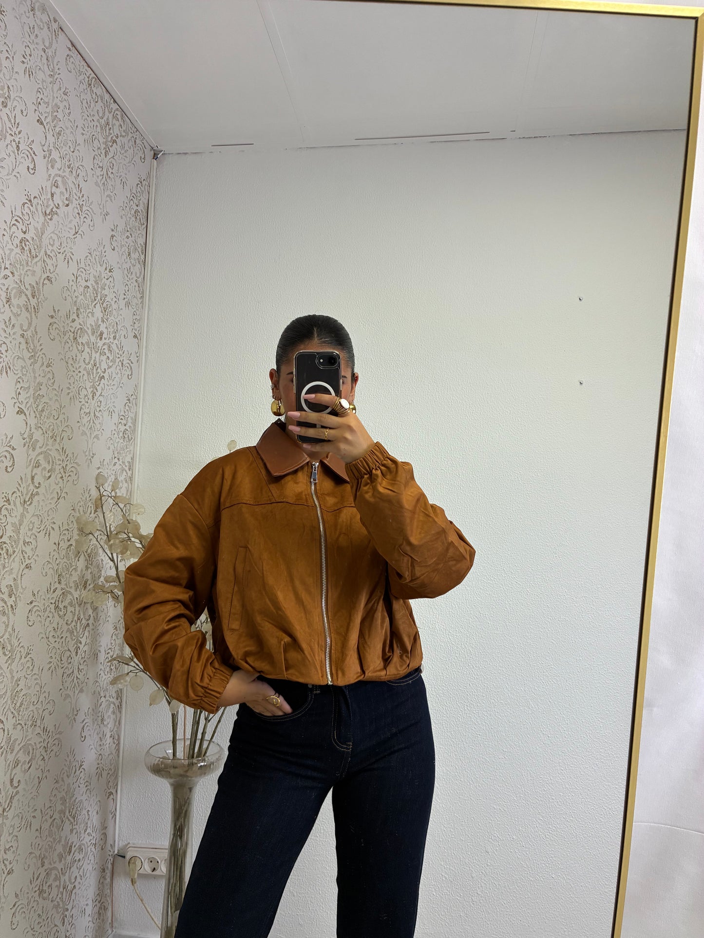 Casaco efeito Camurça