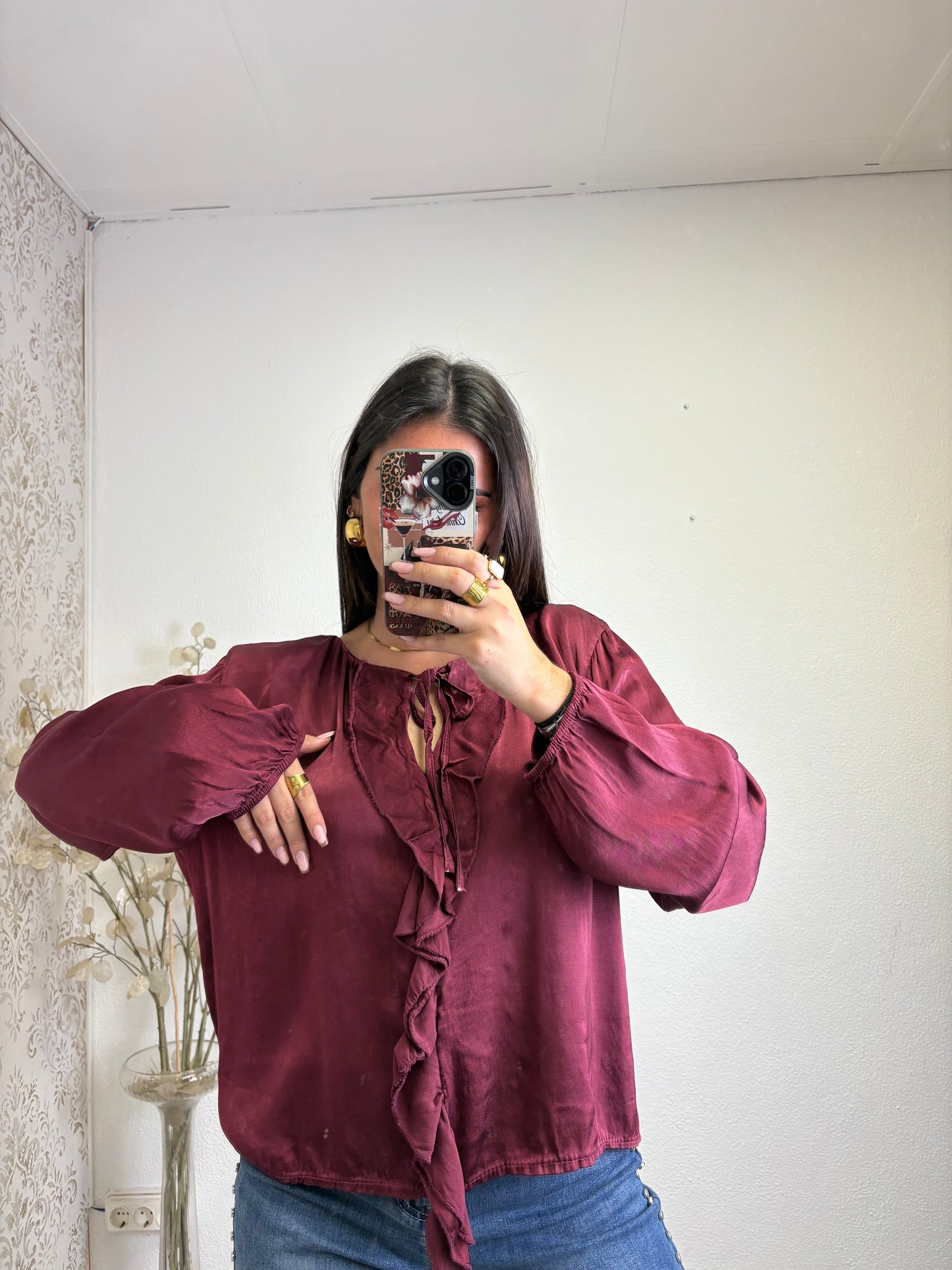 Blusa Acetinada