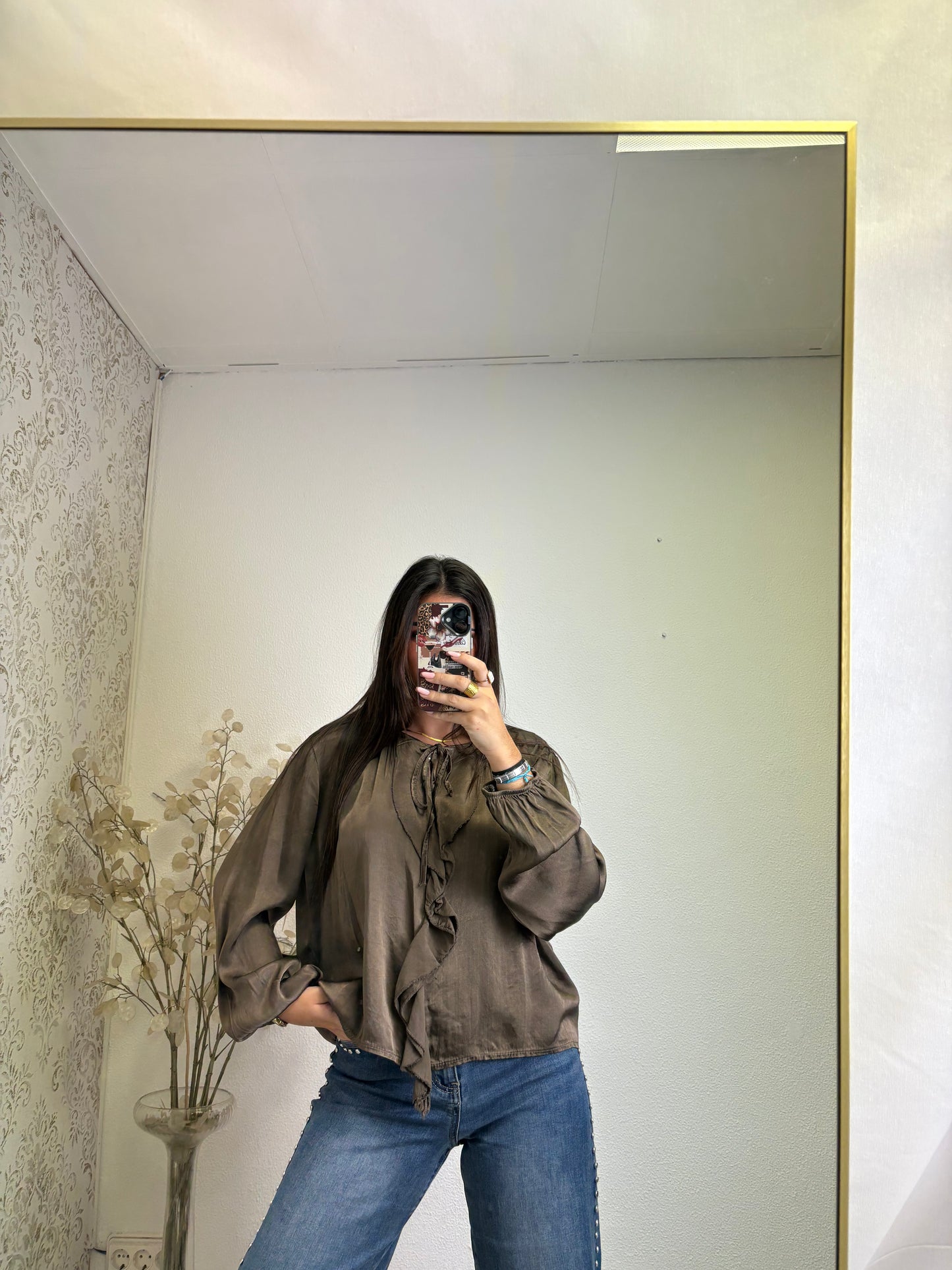 Blusa Acetinada