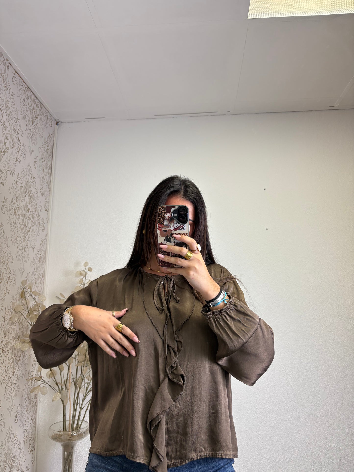 Blusa Acetinada