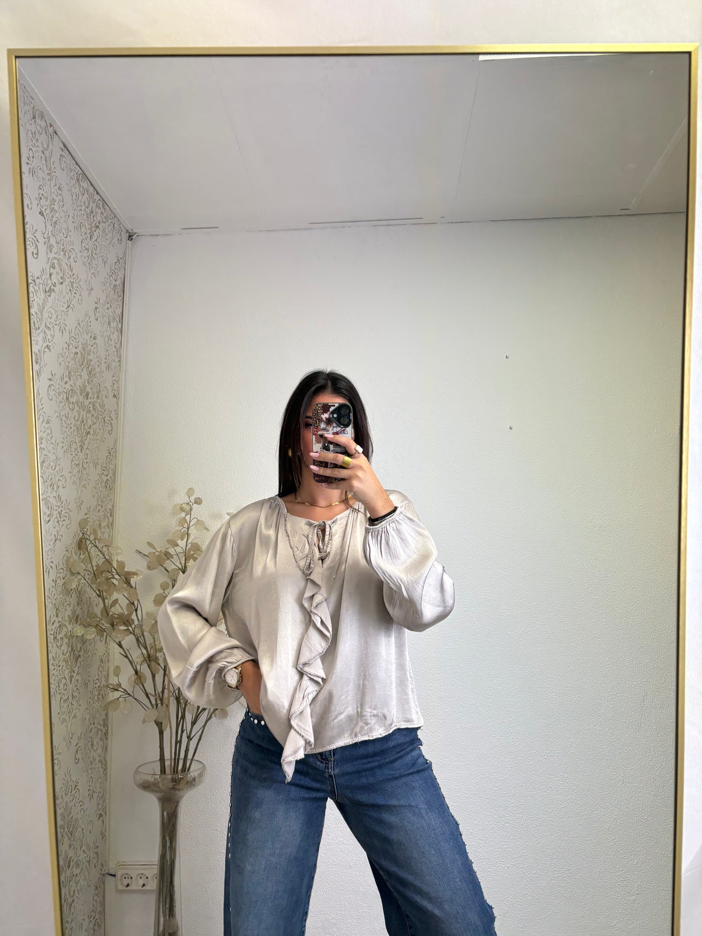 Blusa Acetinada
