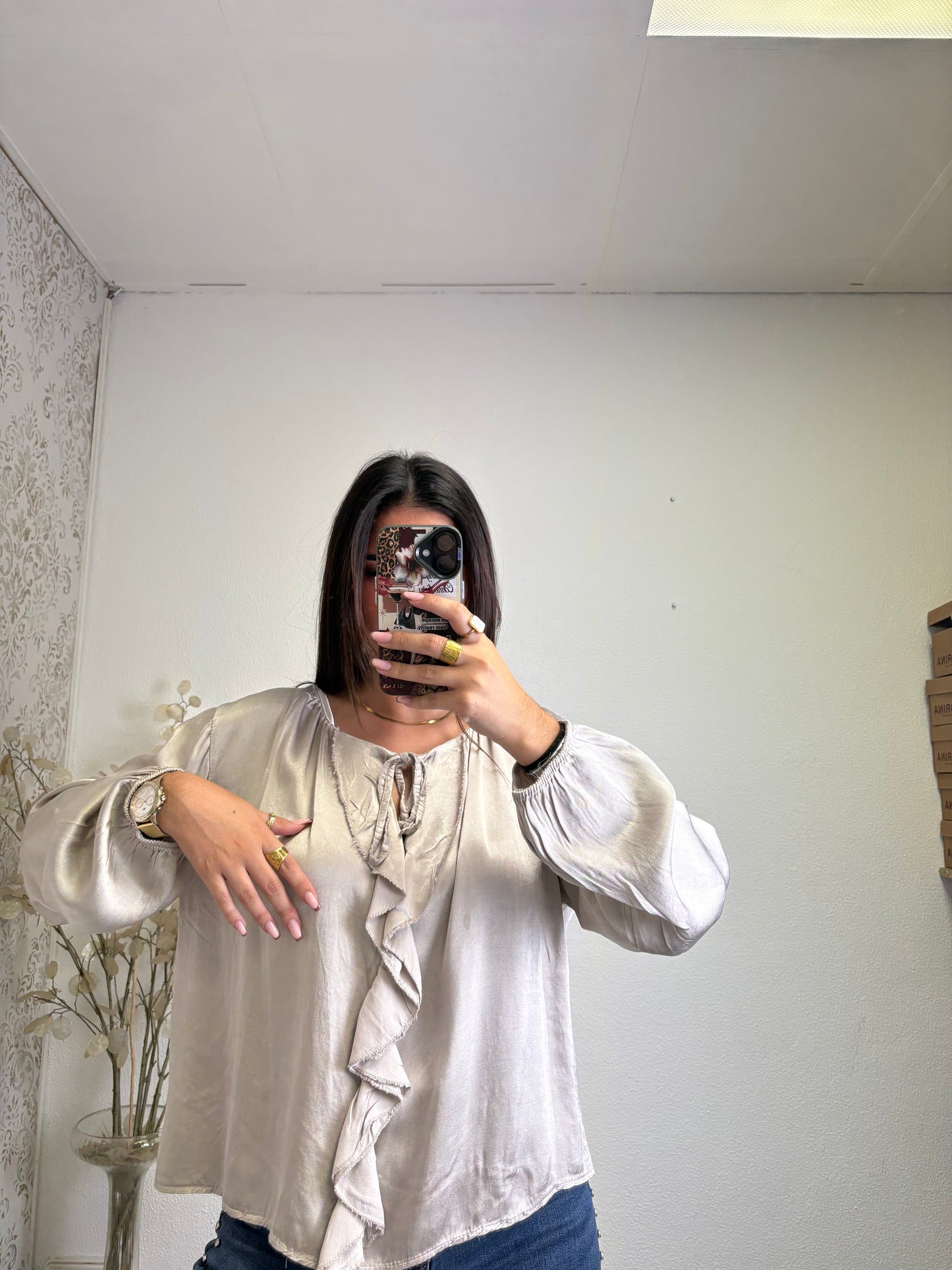 Blusa Acetinada