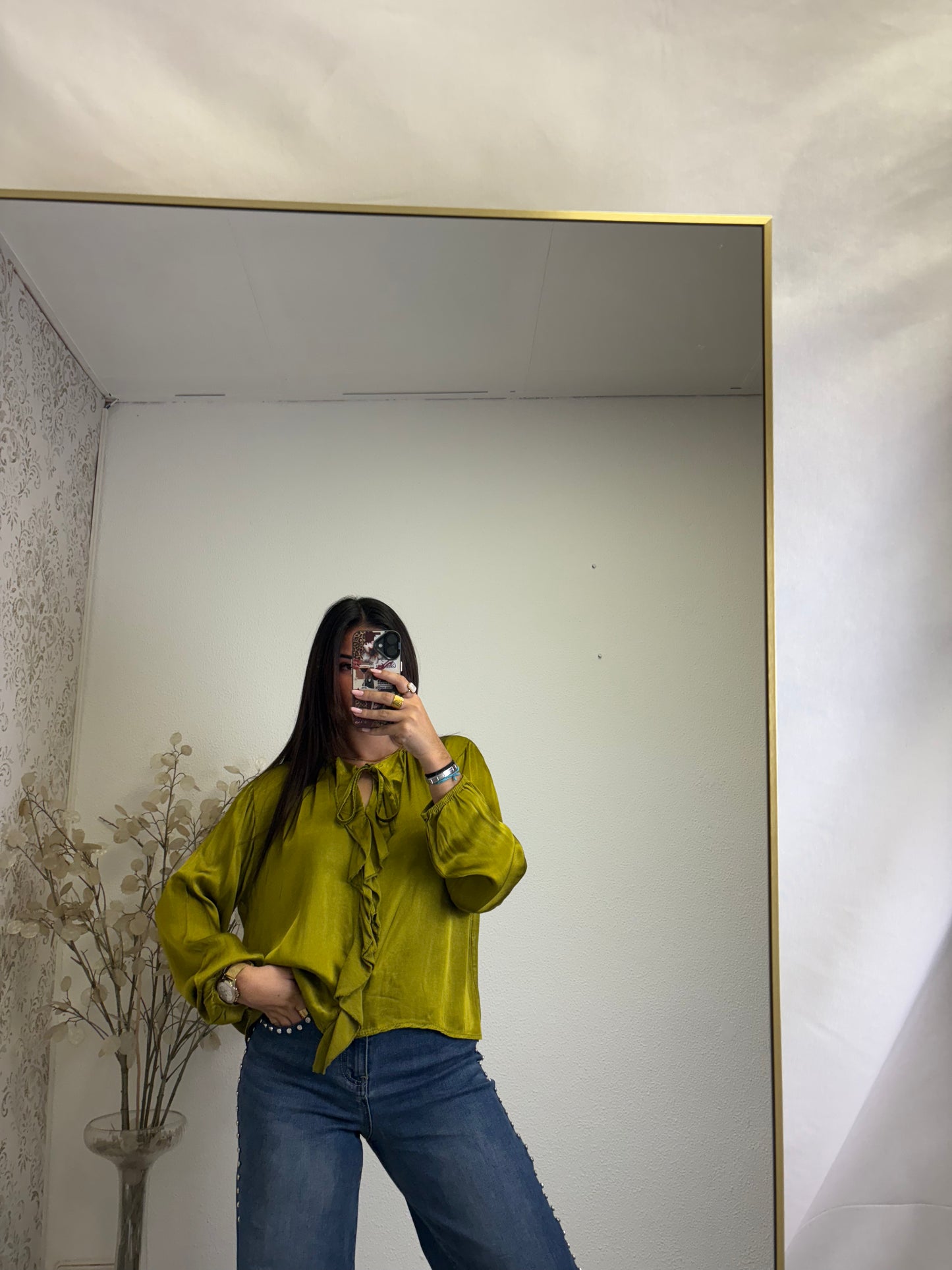 Blusa Acetinada