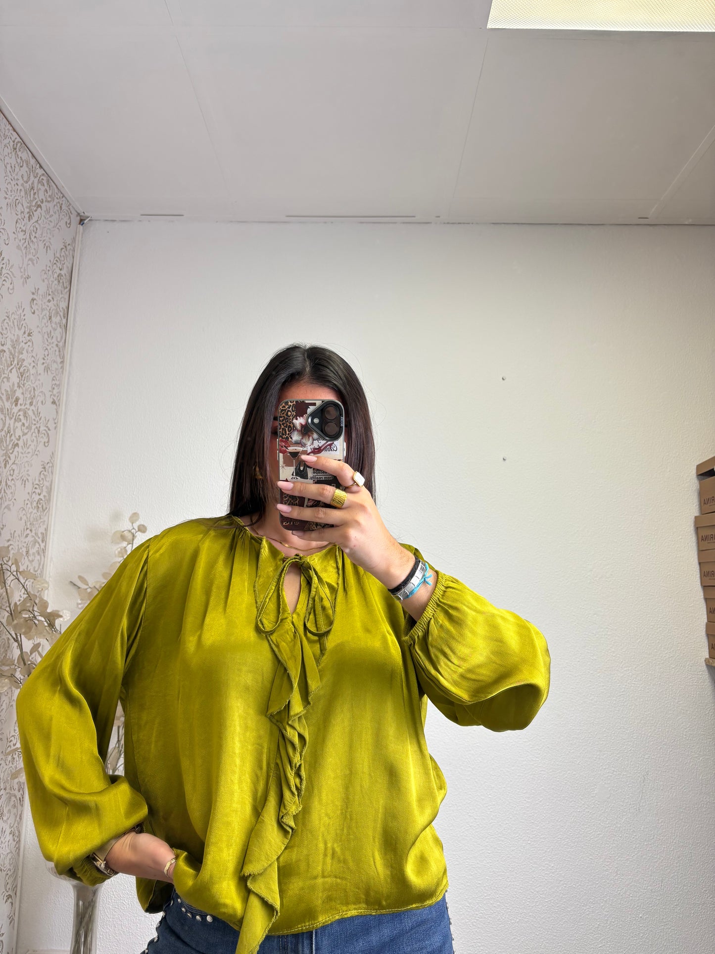 Blusa Acetinada