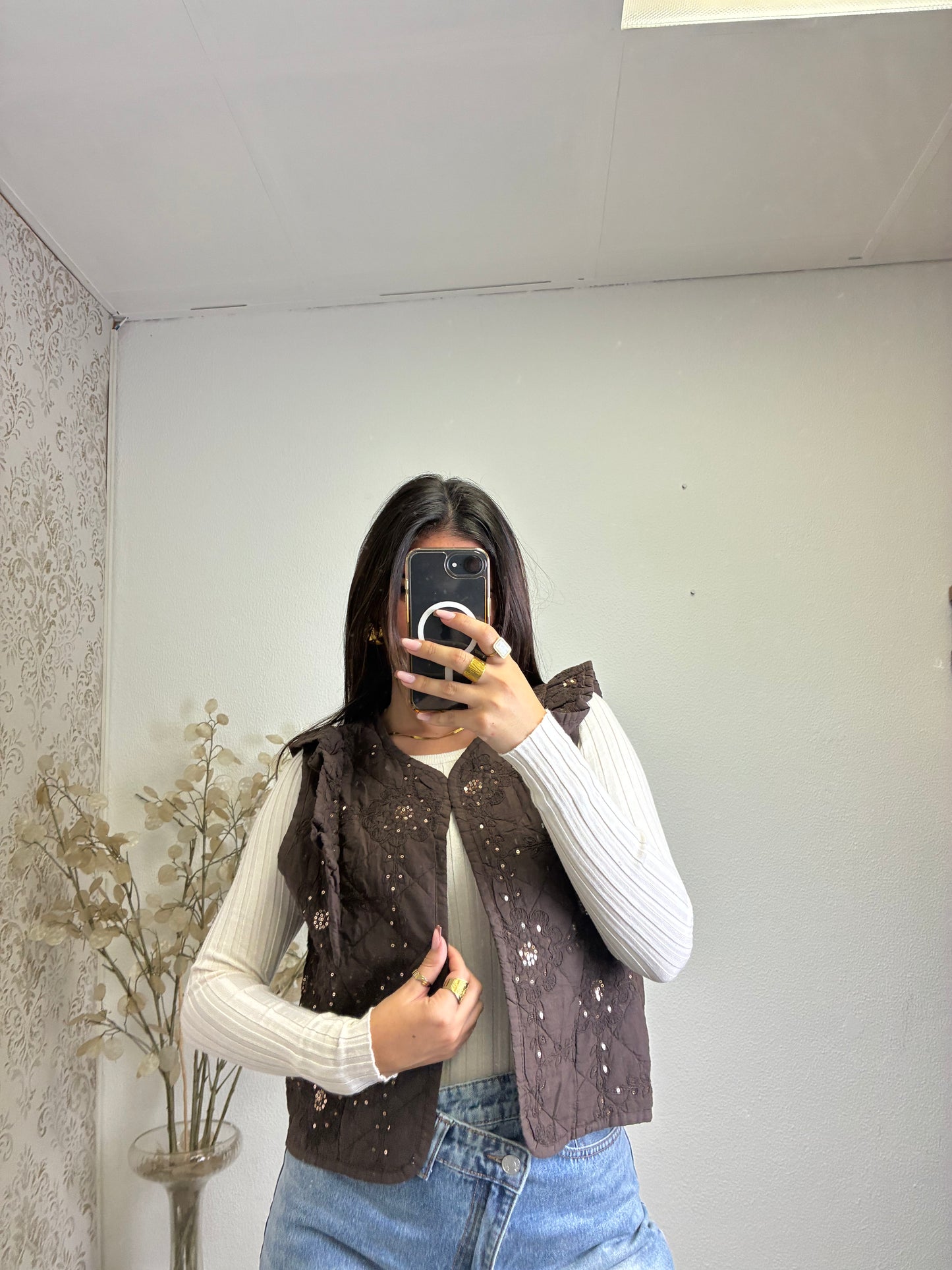 Colete Com Lantejoulas