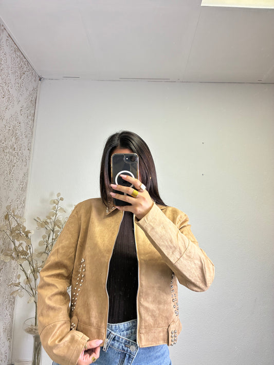 Casaco efeito Camurça