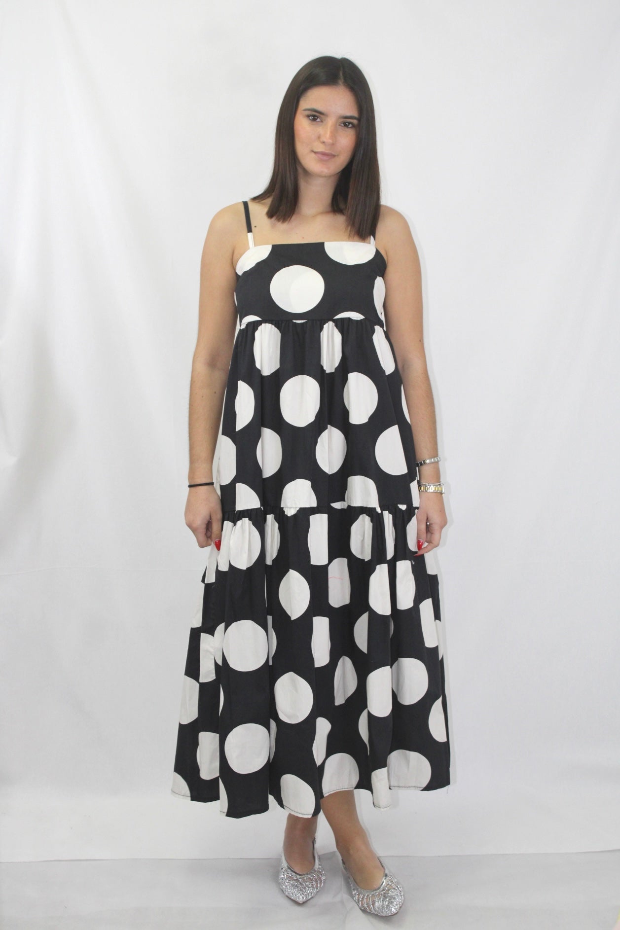 Vestido Longo Polka Dot