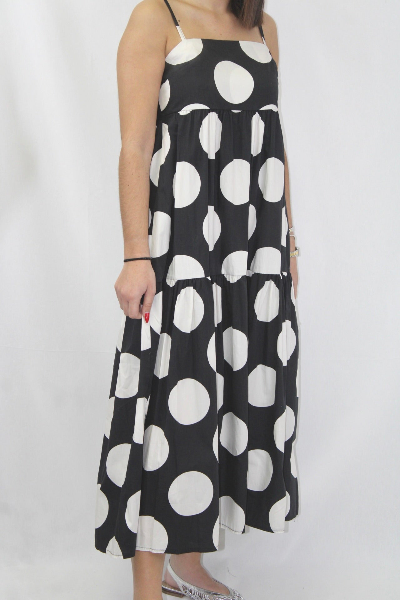 Vestido Longo Polka Dot