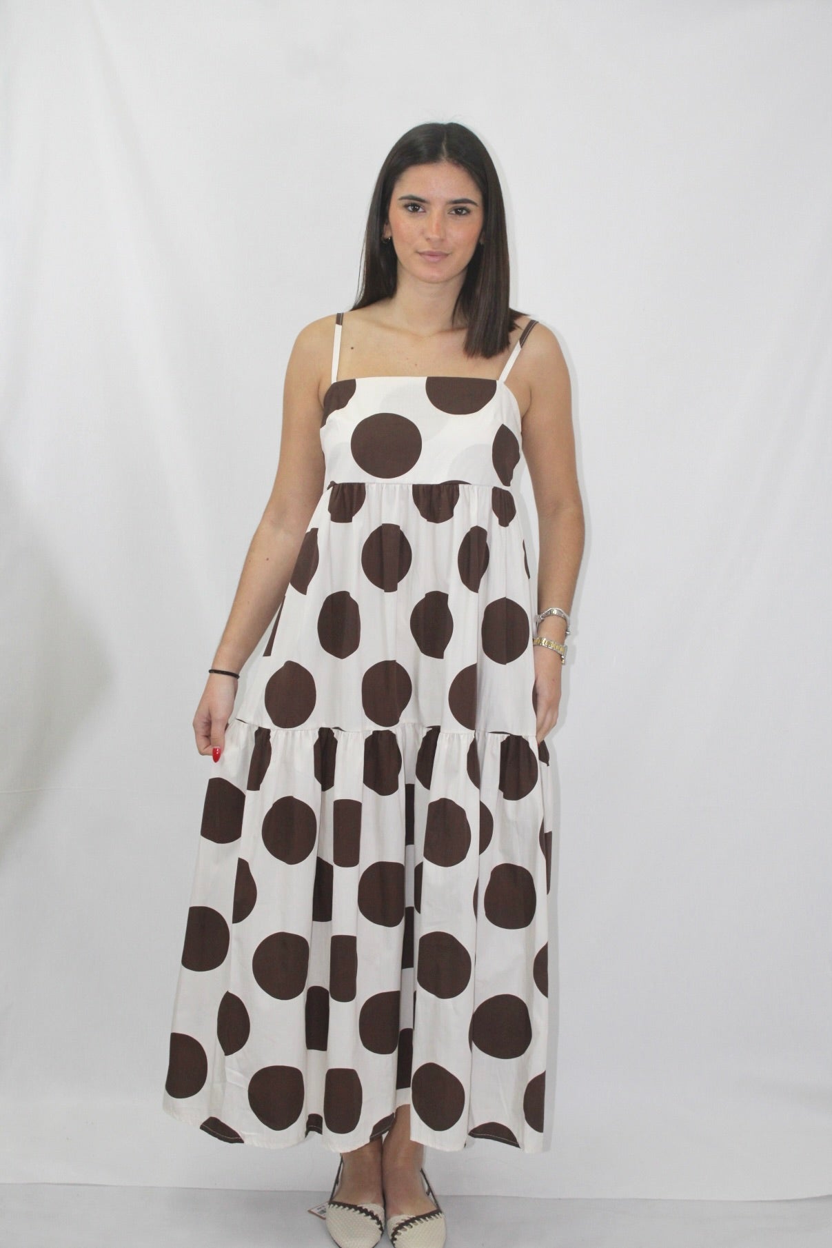 Vestido Longo Polka Dot