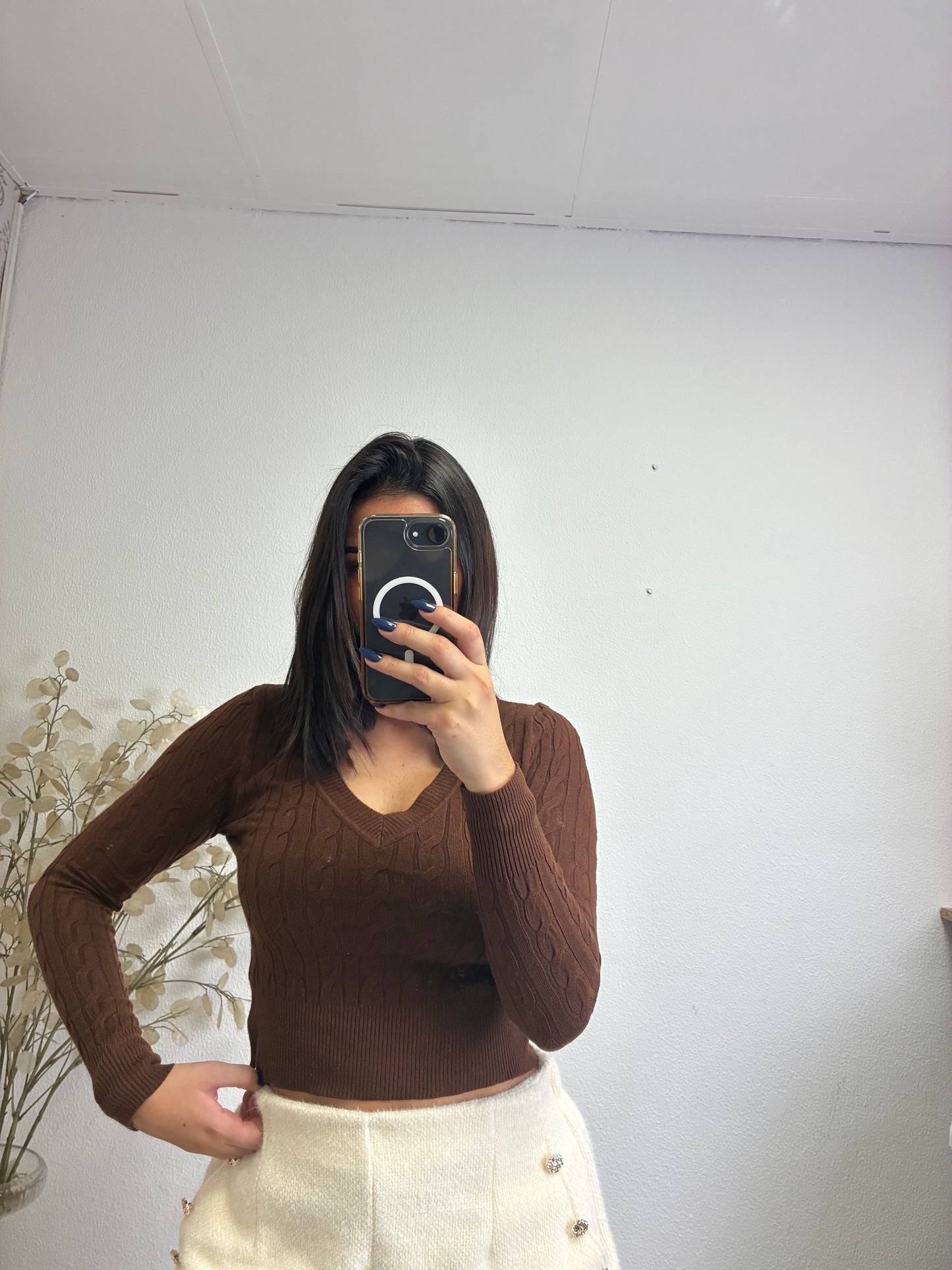 Malha Crop Entrançada