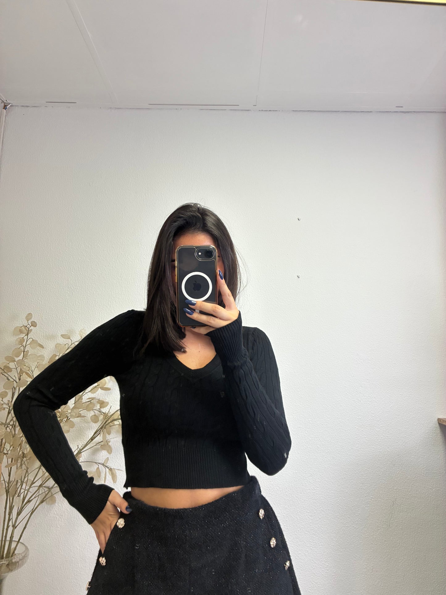 Malha Crop Entrançada