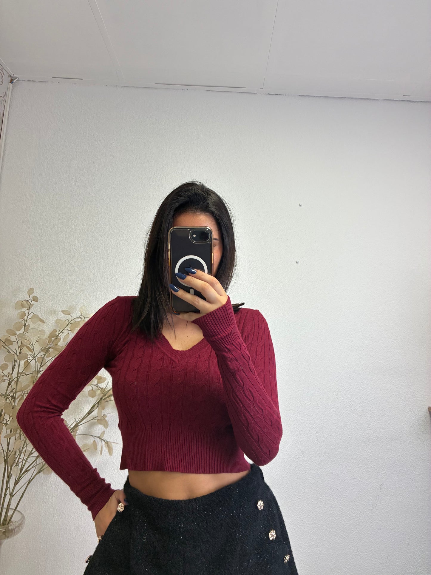 Malha Crop Entrançada