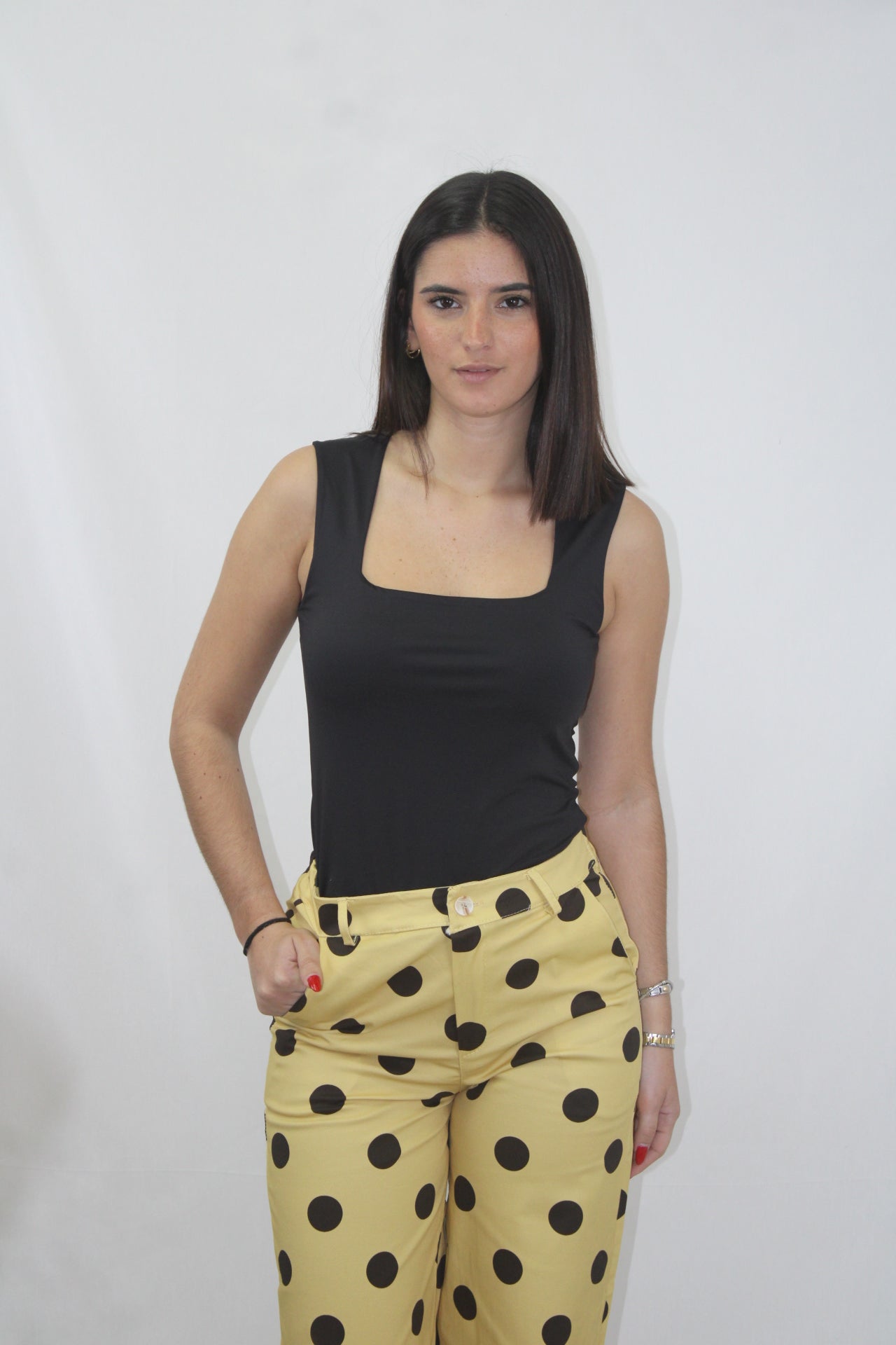 Top Licra Decote Quadrado