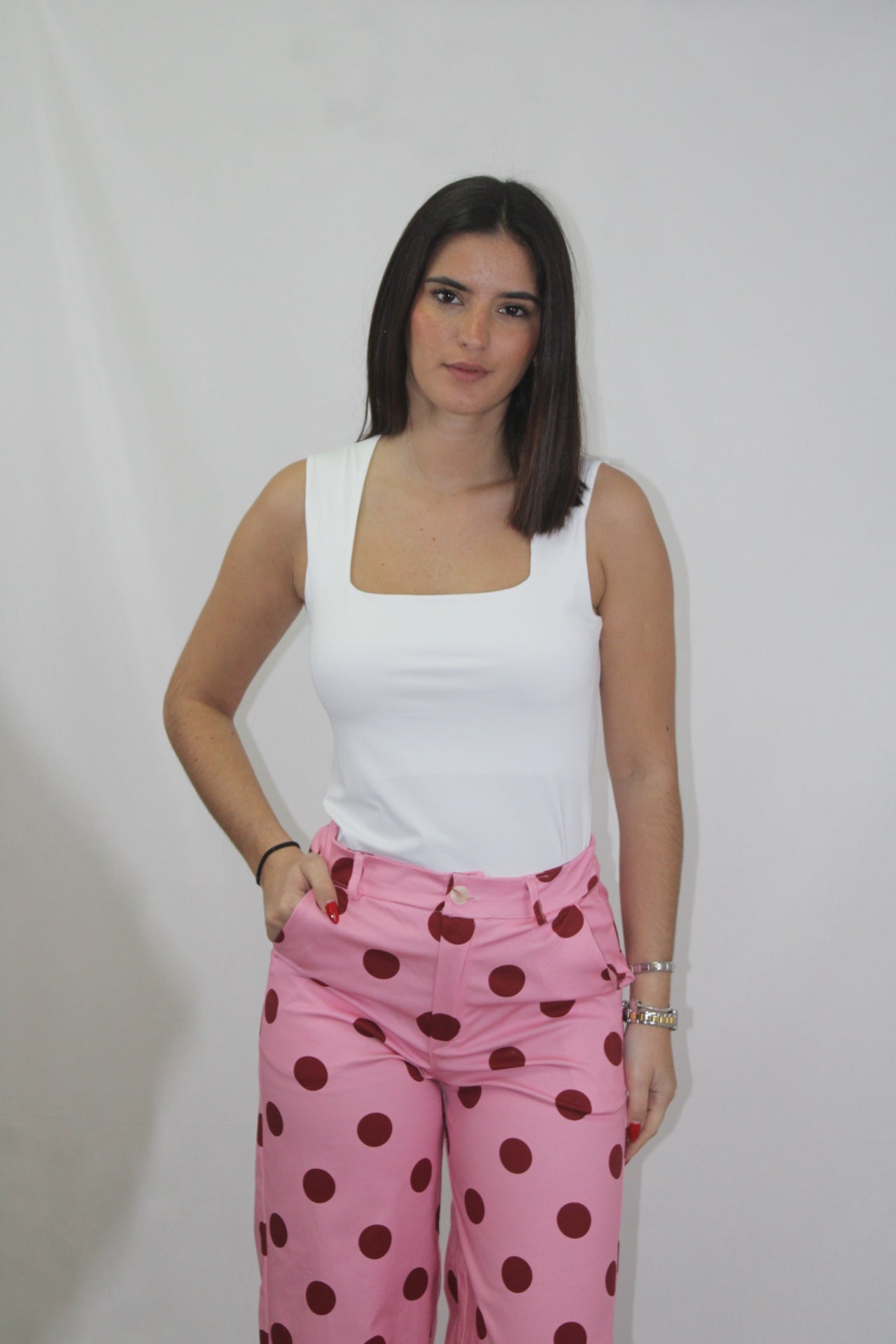 Top Licra Decote Quadrado