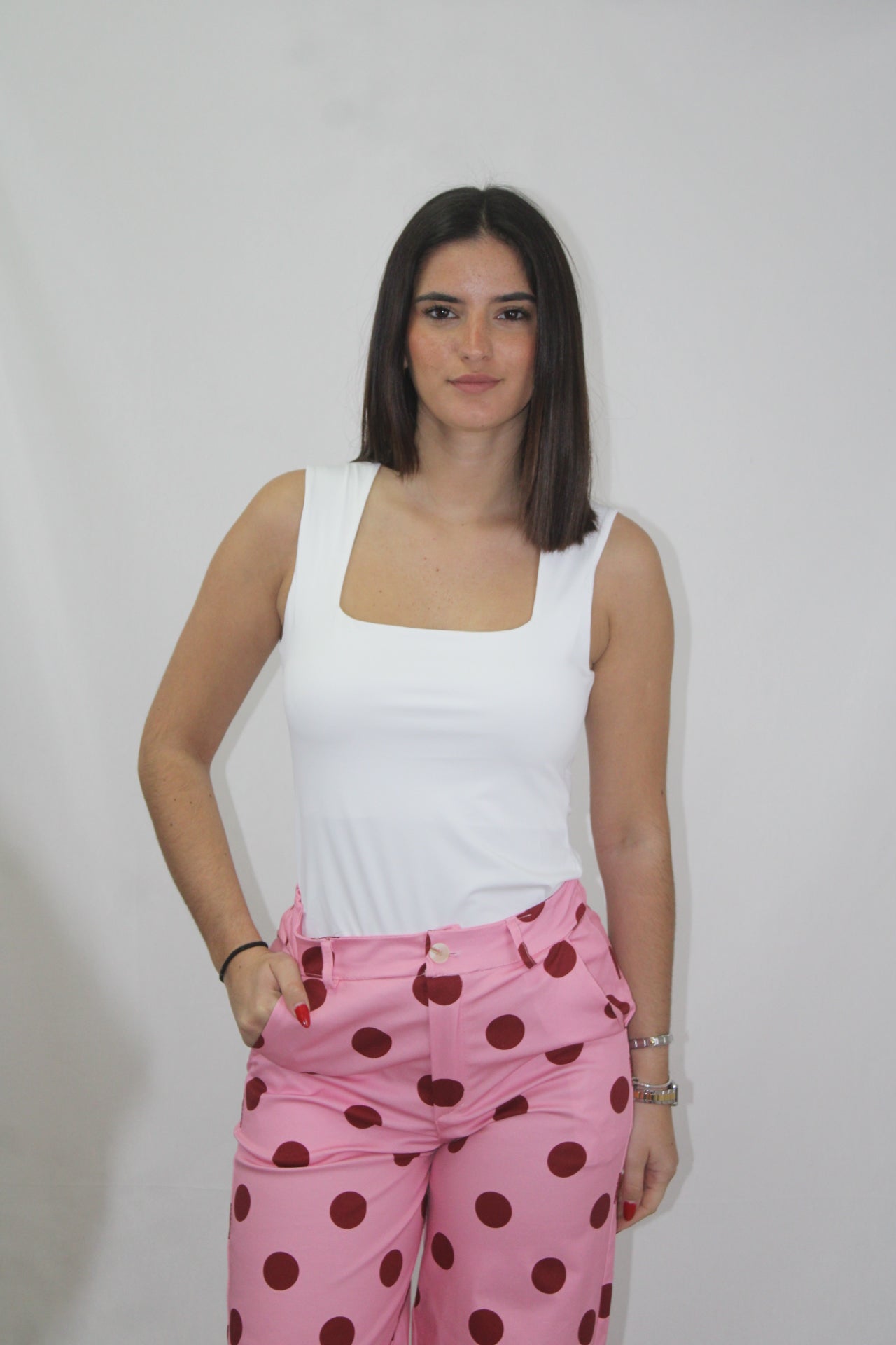 Top Licra Decote Quadrado